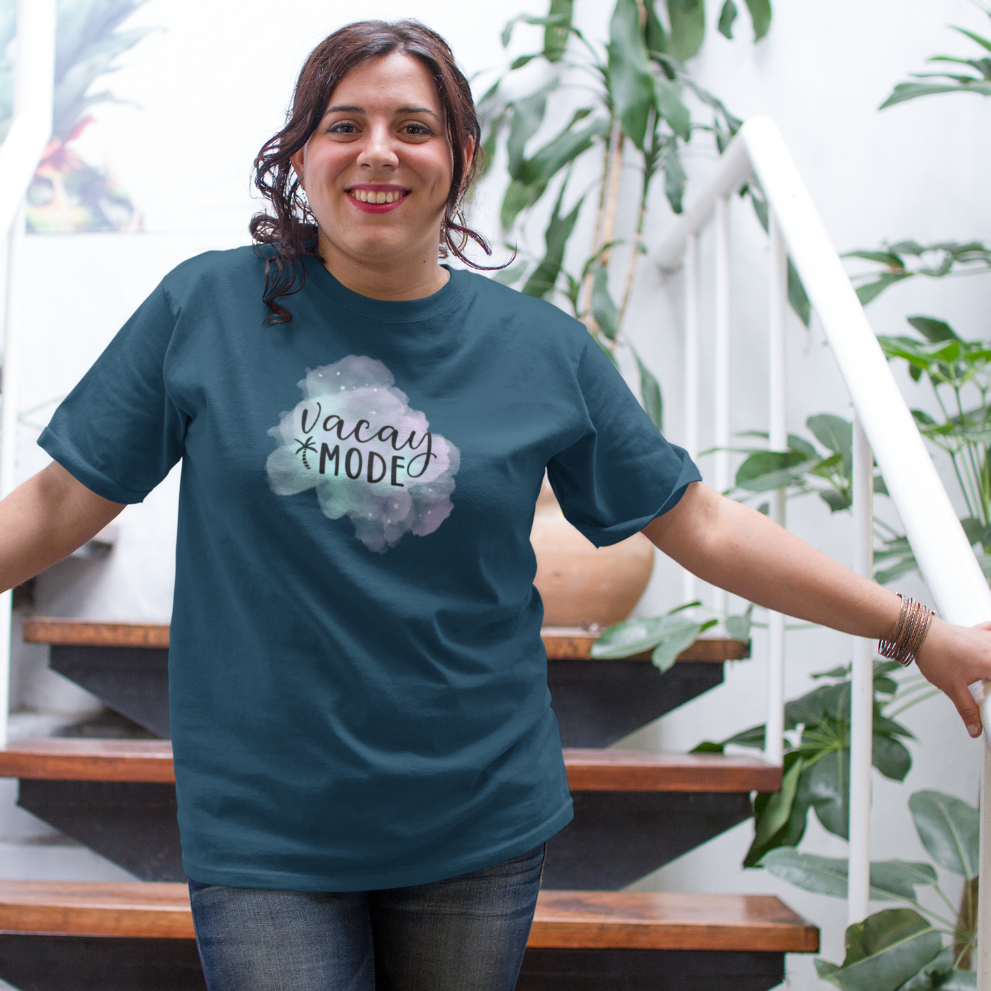 Bilkool Vacay Mode Oversized T-Shirt for Women