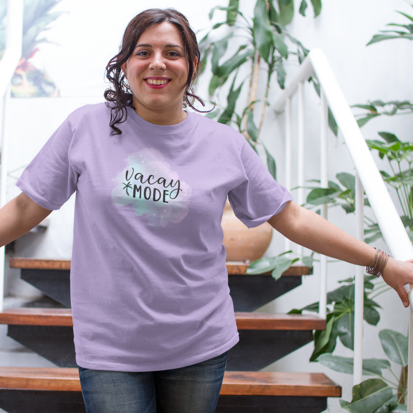 Bilkool Vacay Mode Oversized T-Shirt for Women