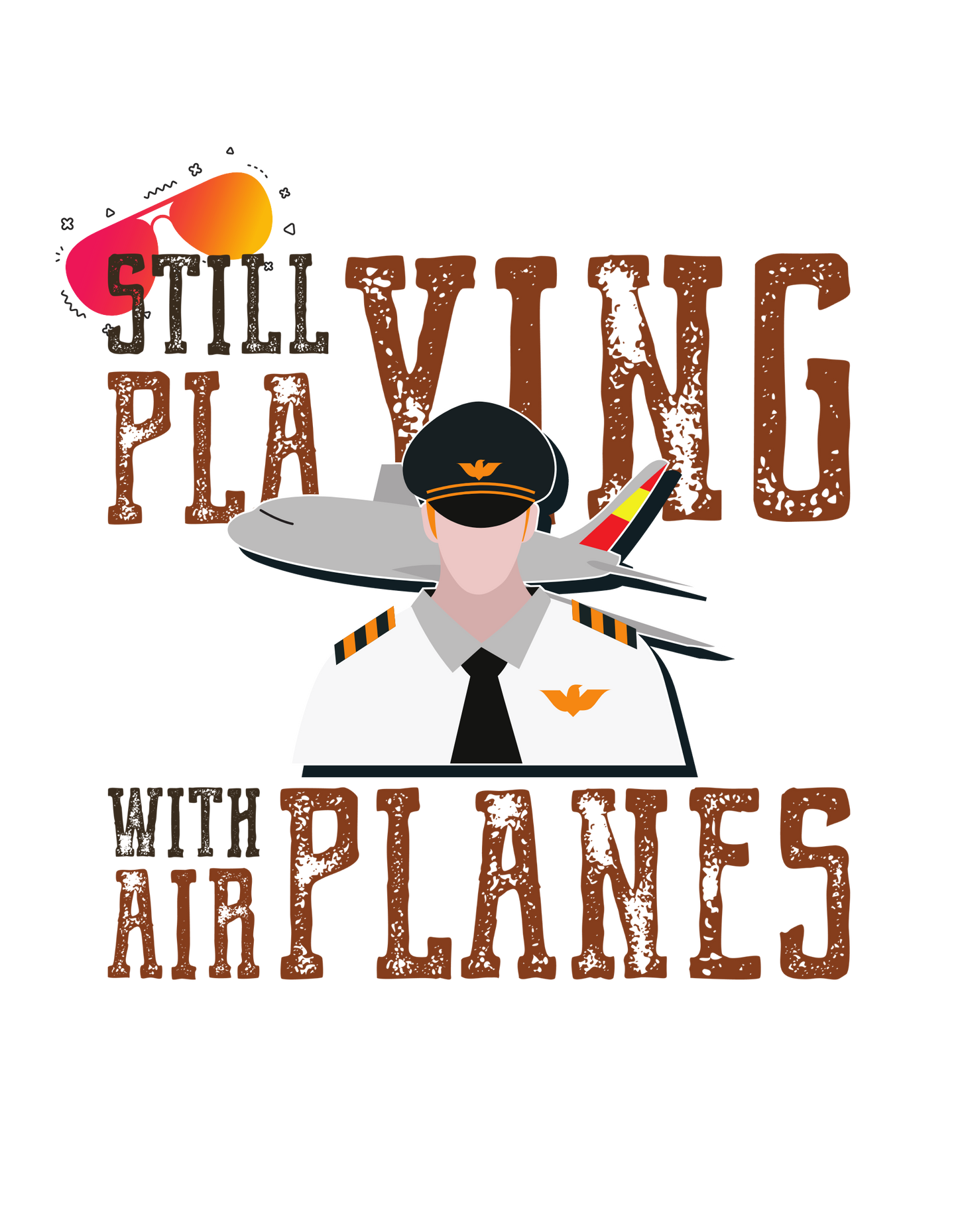 Bilkool Still Playing Planes Cotton Hoodies