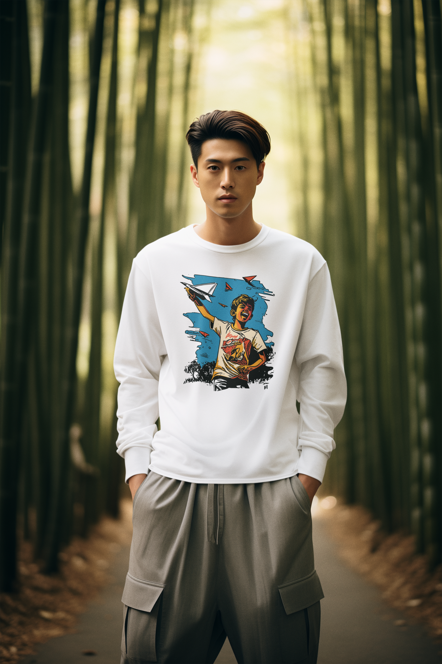 Bilkool Paper Planes Cotton Sweatshirt