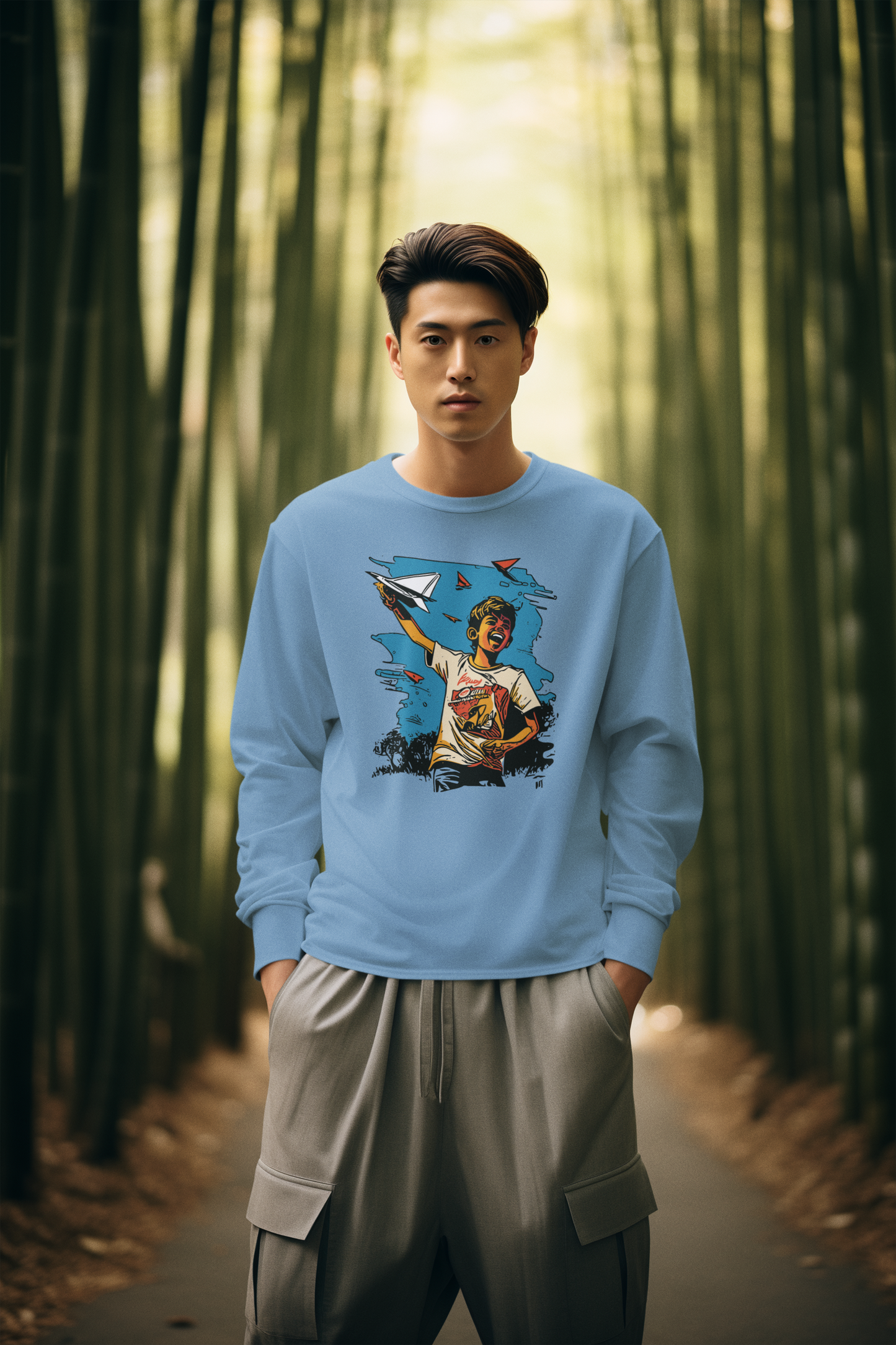 Bilkool Paper Planes Cotton Sweatshirt