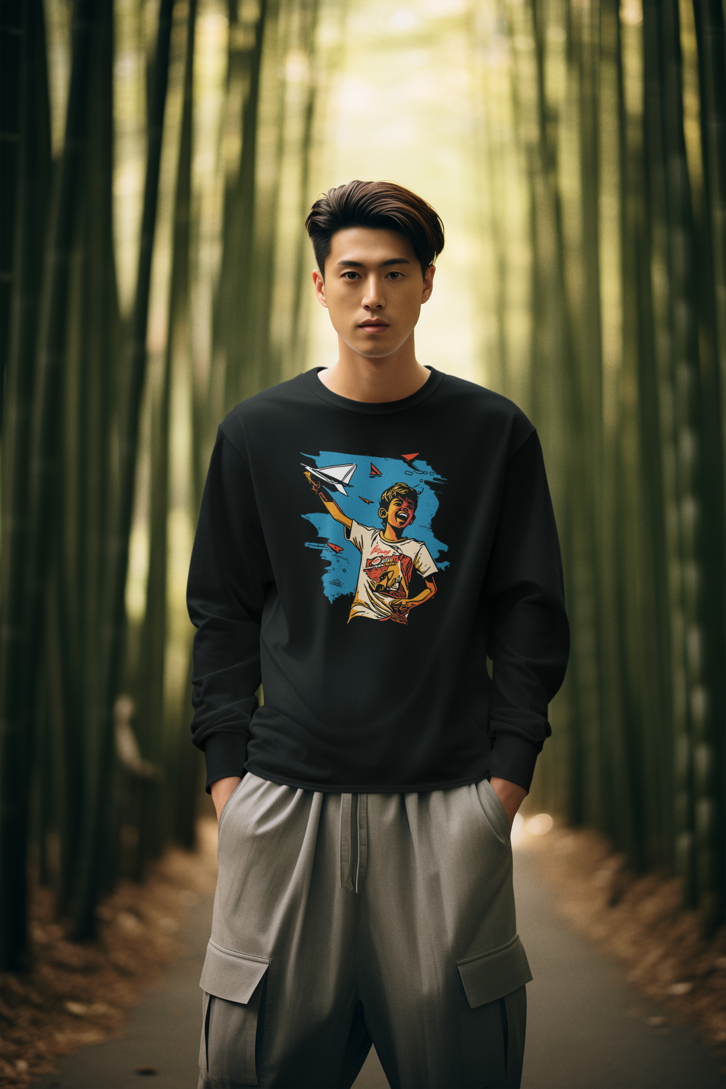 Bilkool Paper Planes Cotton Sweatshirt