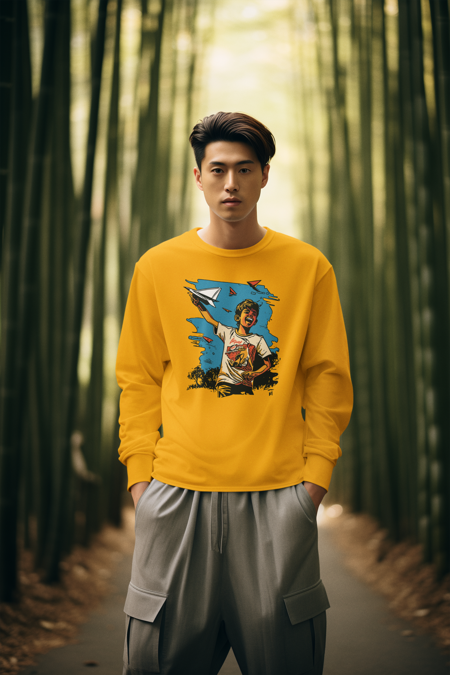 Bilkool Paper Planes Cotton Sweatshirt