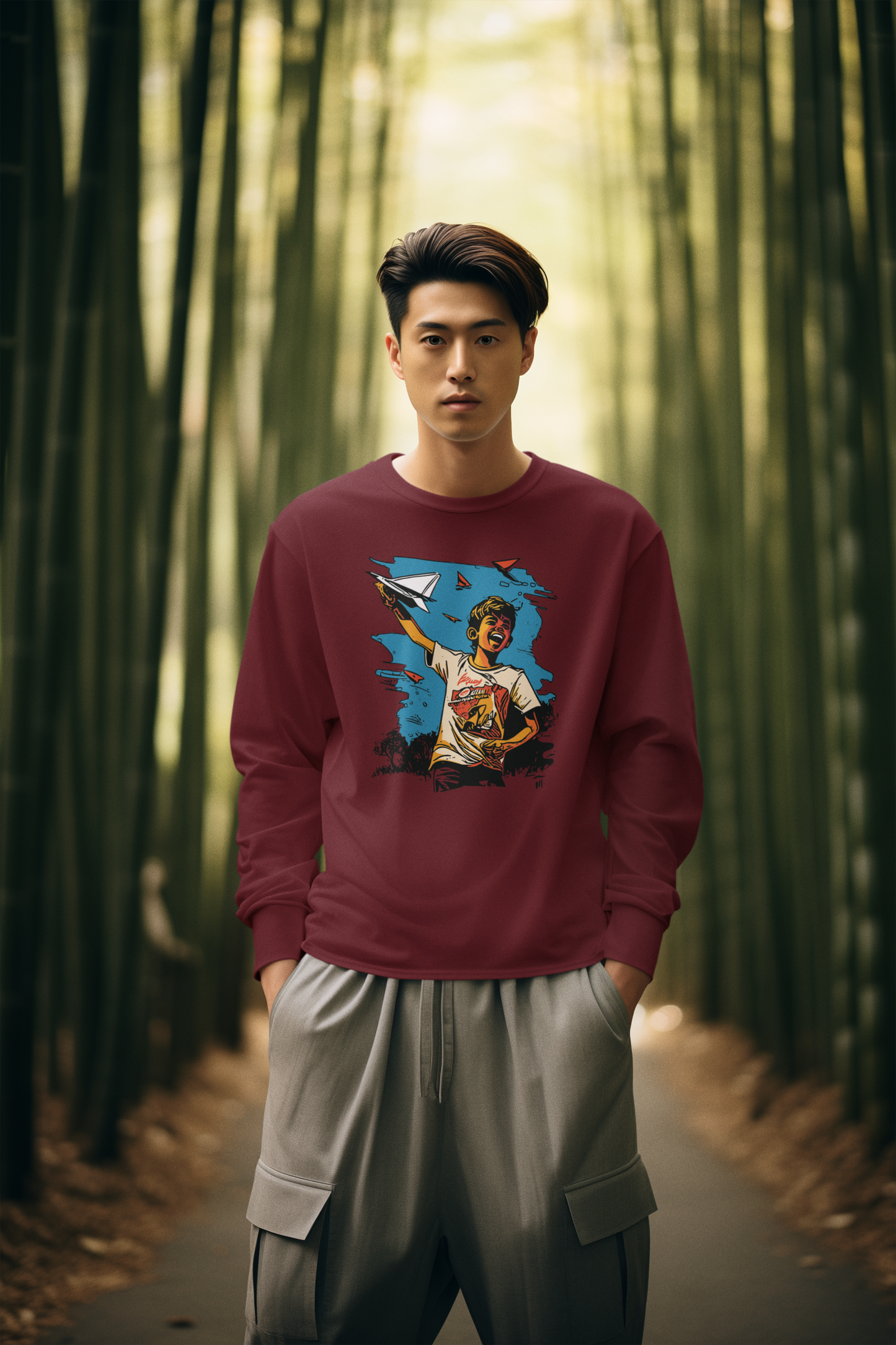 Bilkool Paper Planes Cotton Sweatshirt