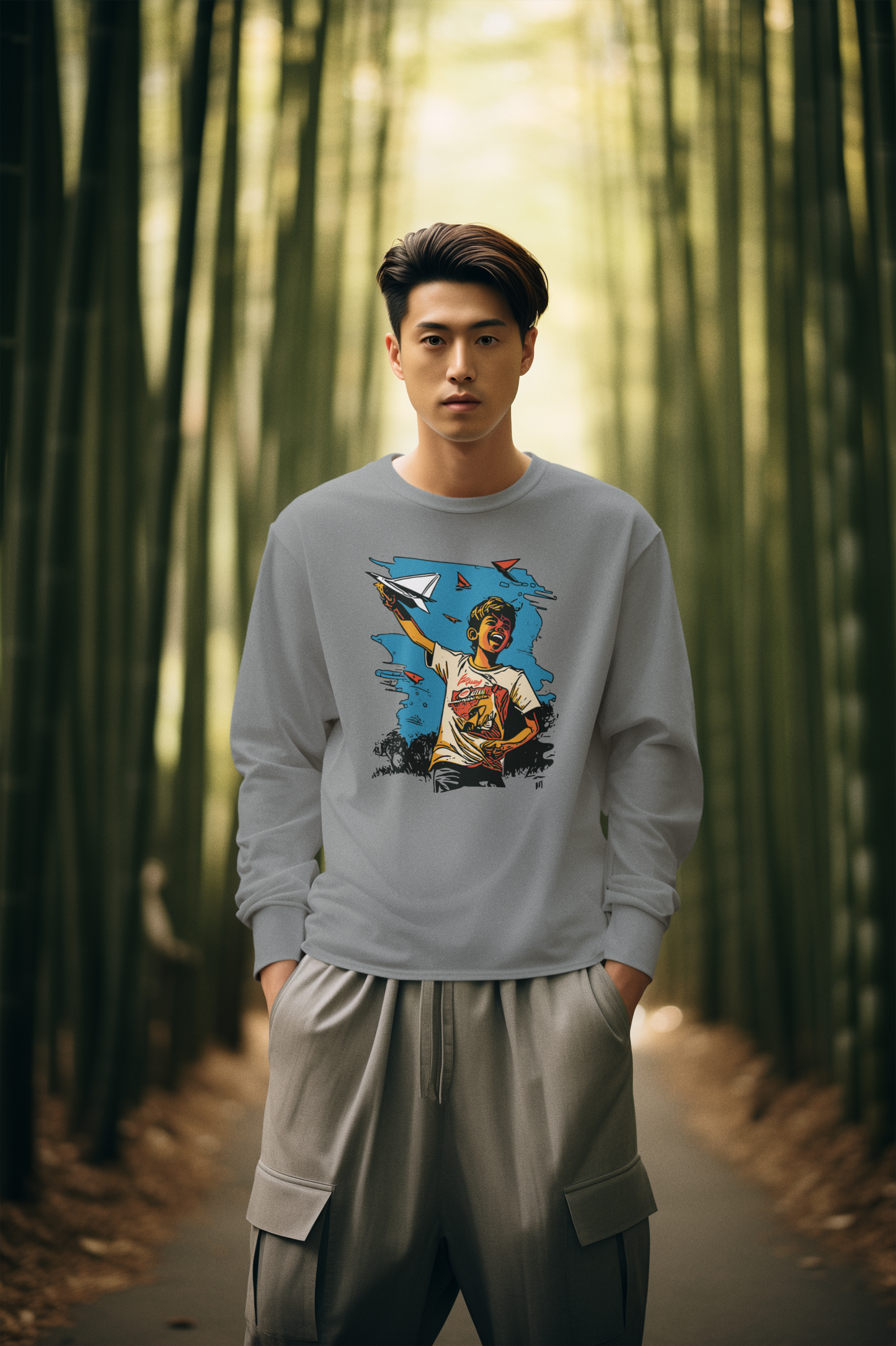 Bilkool Paper Planes Cotton Sweatshirt