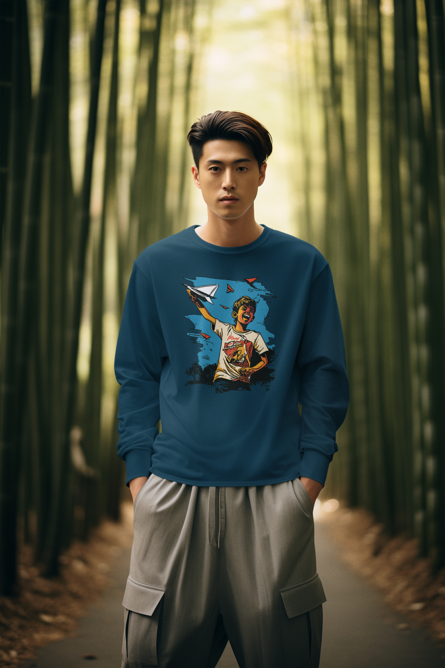 Bilkool Paper Planes Cotton Sweatshirt