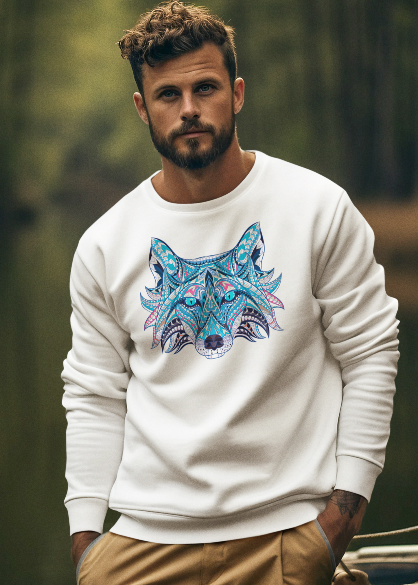 Bilkool Neela Bhediya Cotton Sweatshirt