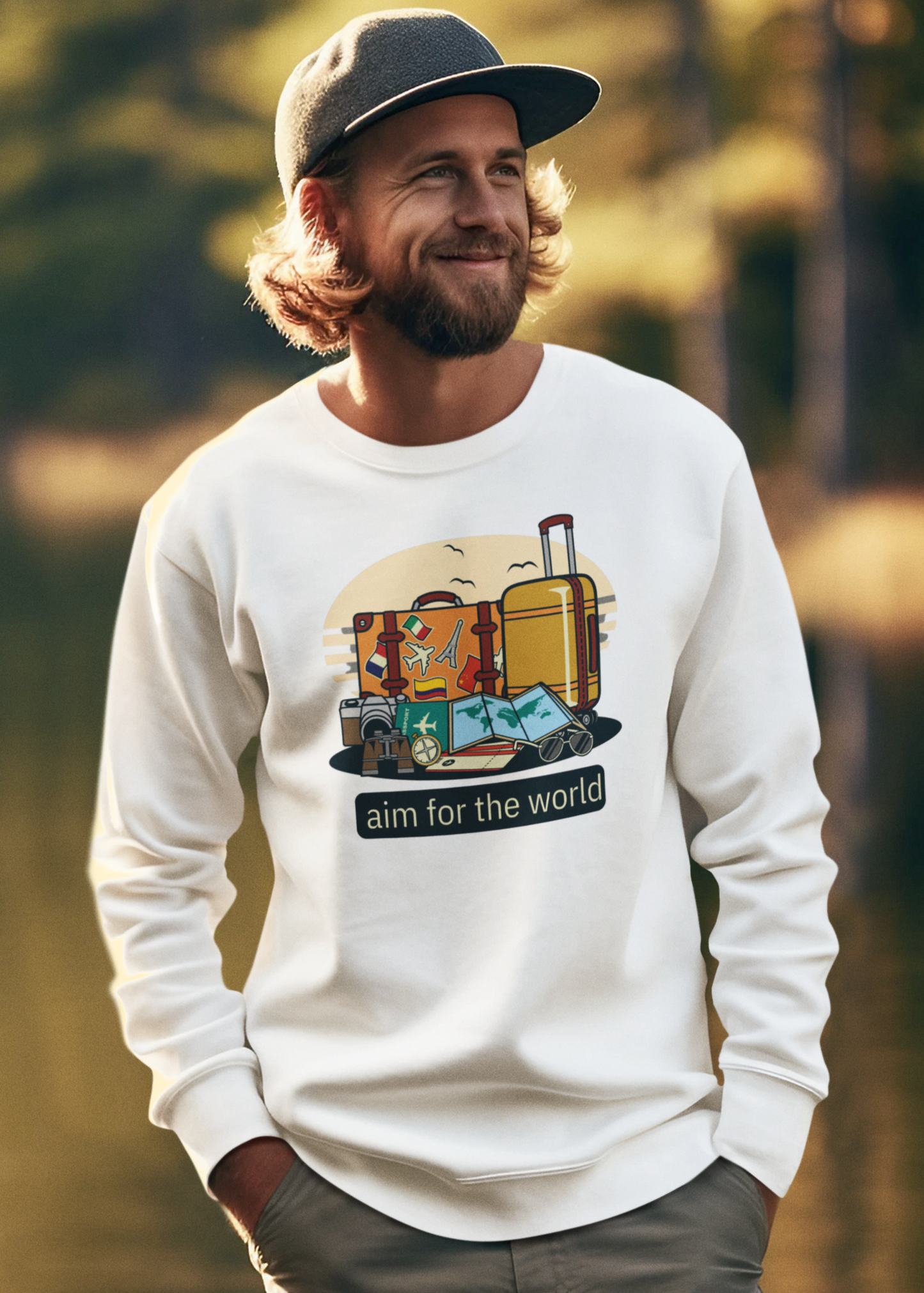 Bilkool Aim For The World Cotton Sweatshirt