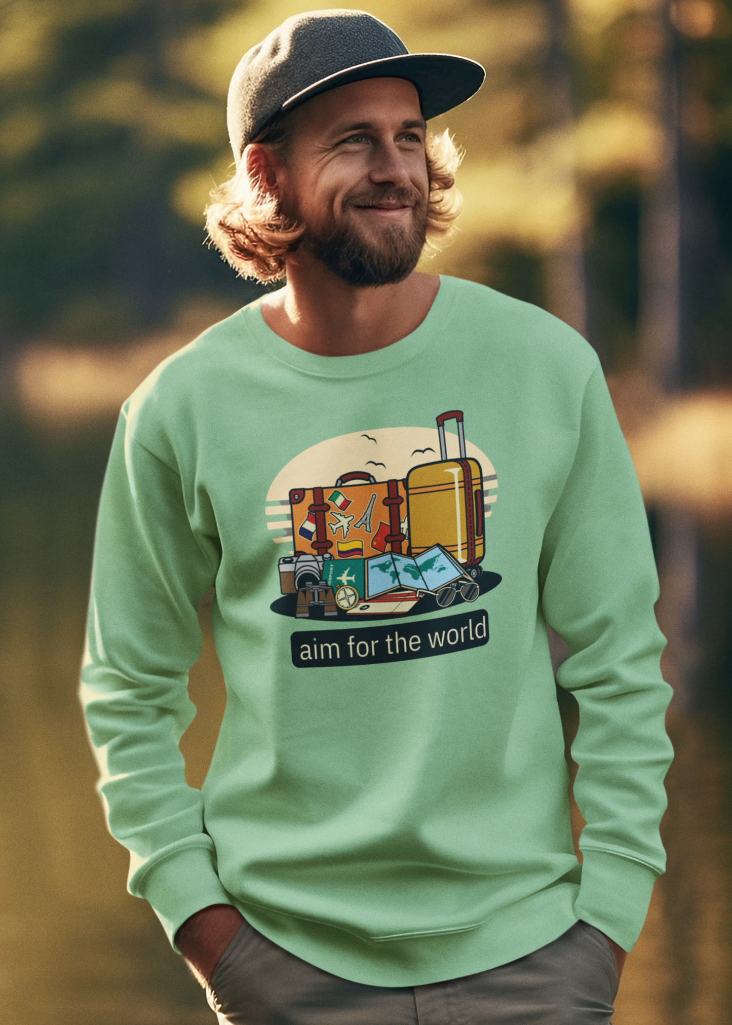 Bilkool Aim For The World Cotton Sweatshirt