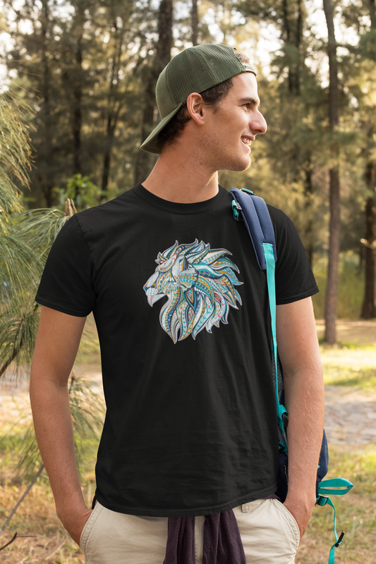 Bilkool Lion Cotton Half Sleeve T-Shirt