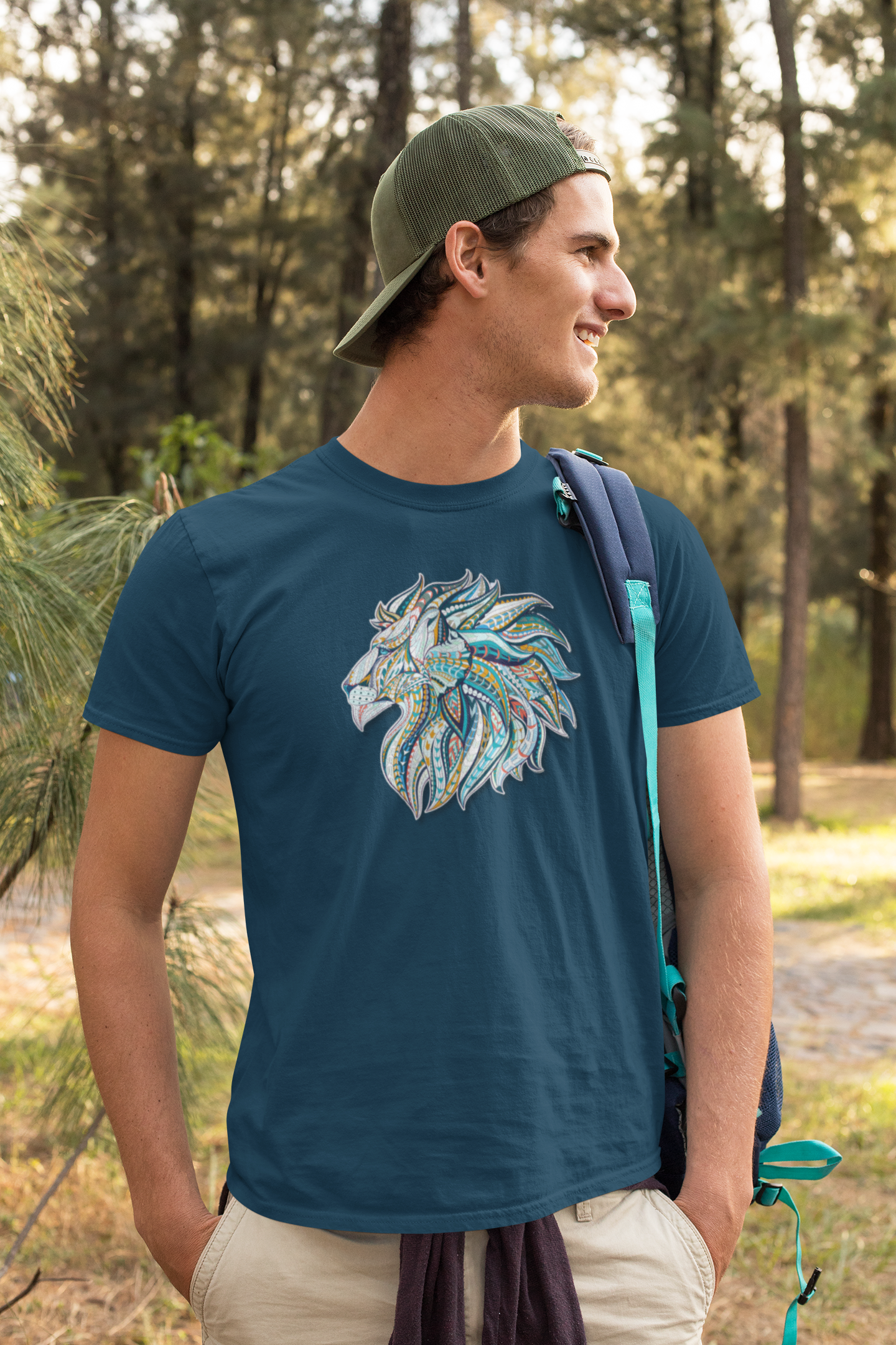 Bilkool Lion Cotton Half Sleeve T-Shirt