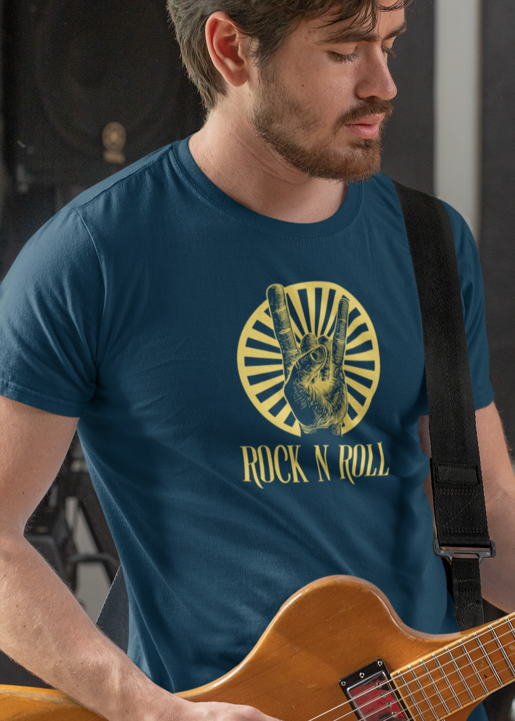 Bilkool Rock N Roll Cotton Half Sleeve T-Shirt