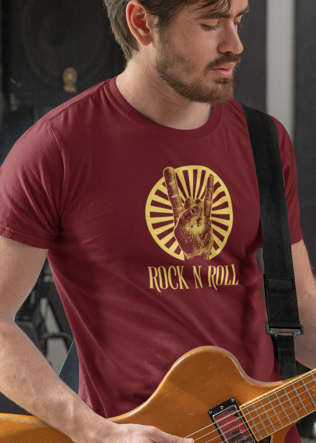 Bilkool Rock N Roll Cotton Half Sleeve T-Shirt