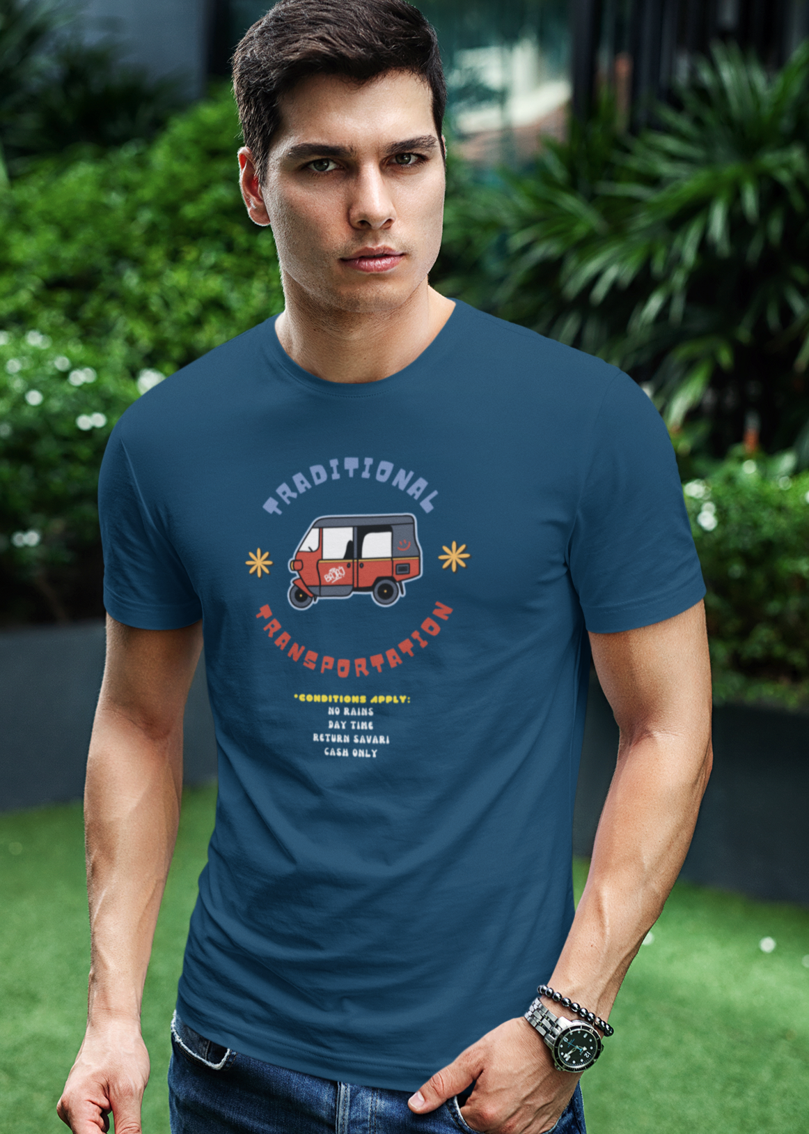 Bilkool Staple Ride Cotton Half Sleeve T-Shirt