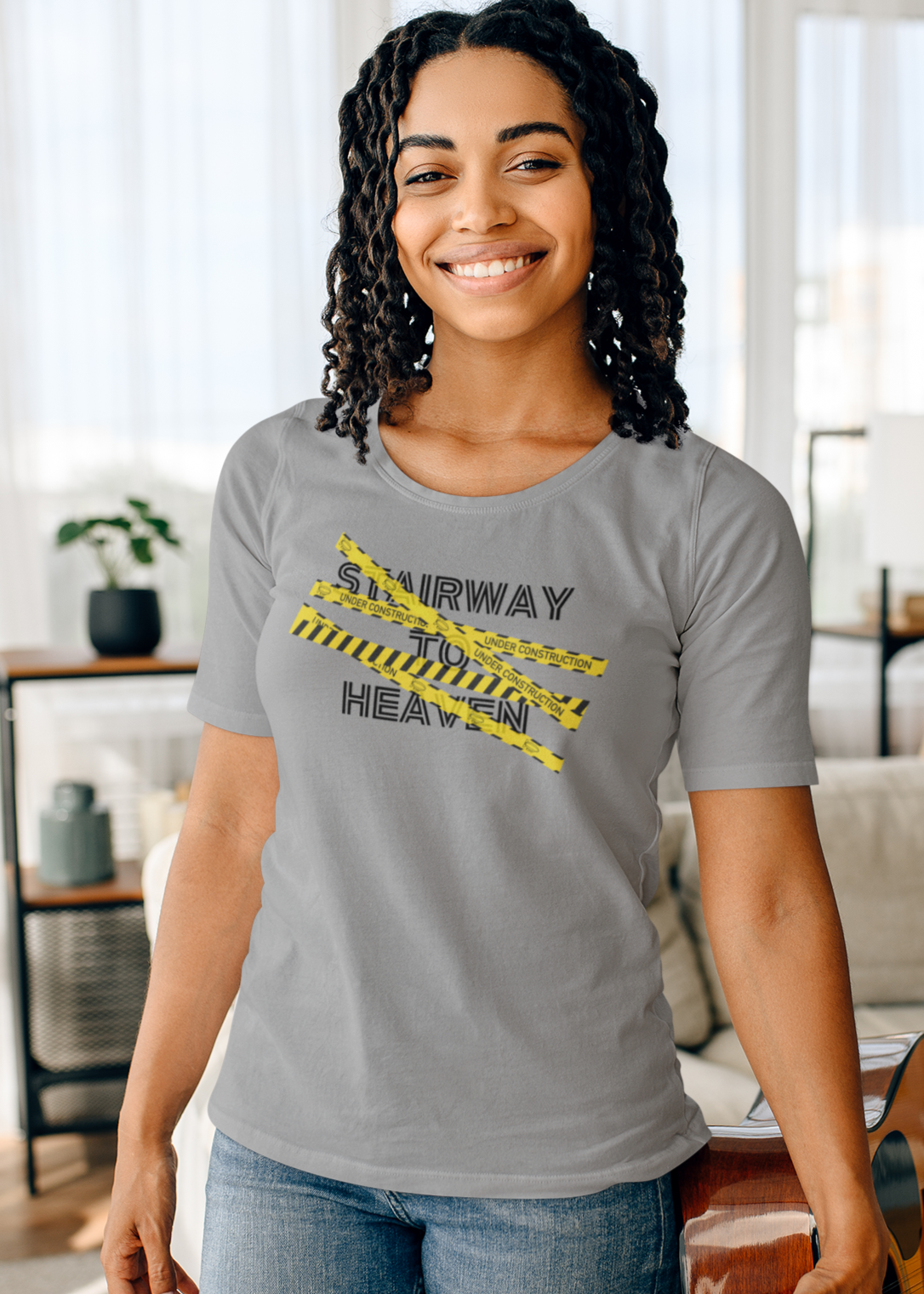 Bilkool Stairway To Heaven Cotton Half Sleeve T-Shirt