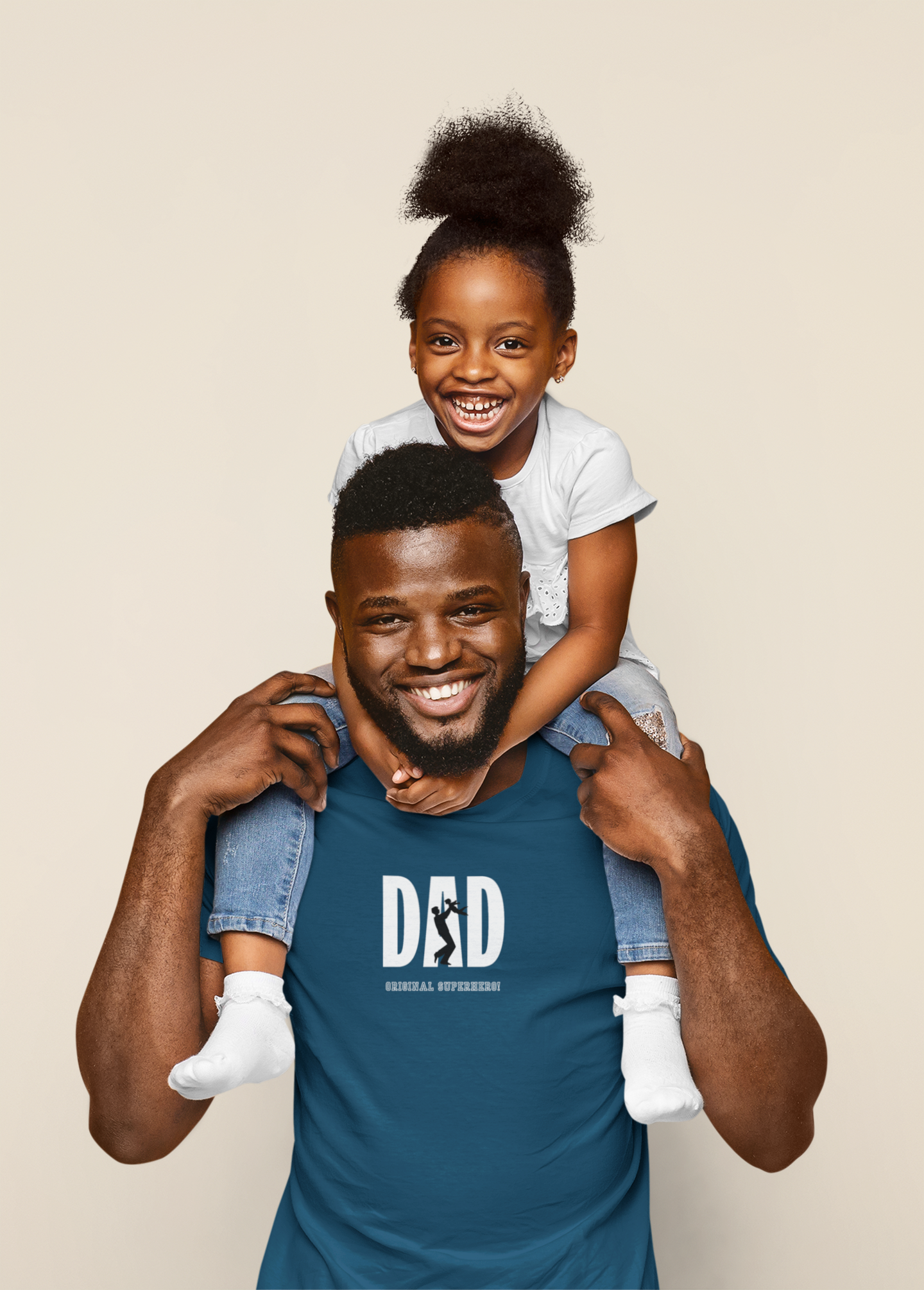 Bilkool Superhero Dad Cotton Half Sleeve T-Shirt