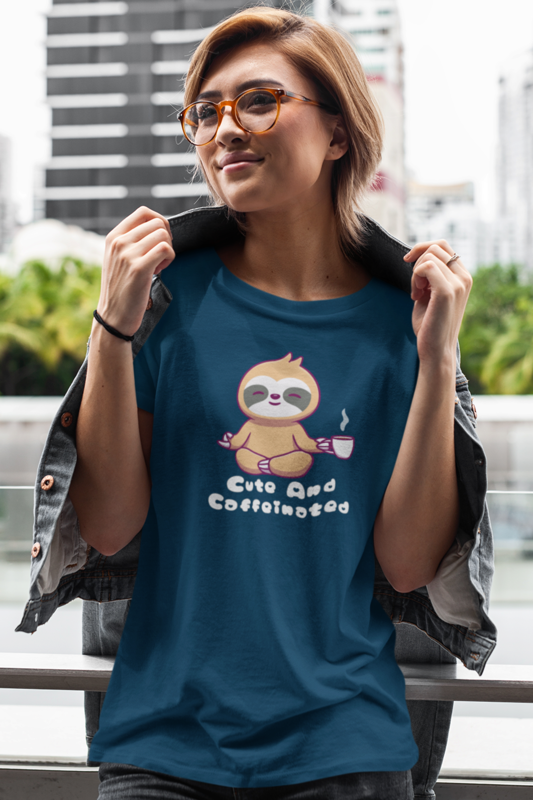 Bilkool Caffeinated Cotton Half Sleeves T-Shirt for Women