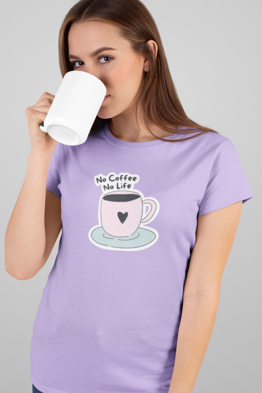 Bilkool Coffee Life Cotton Half Sleeve T-Shirt for Women