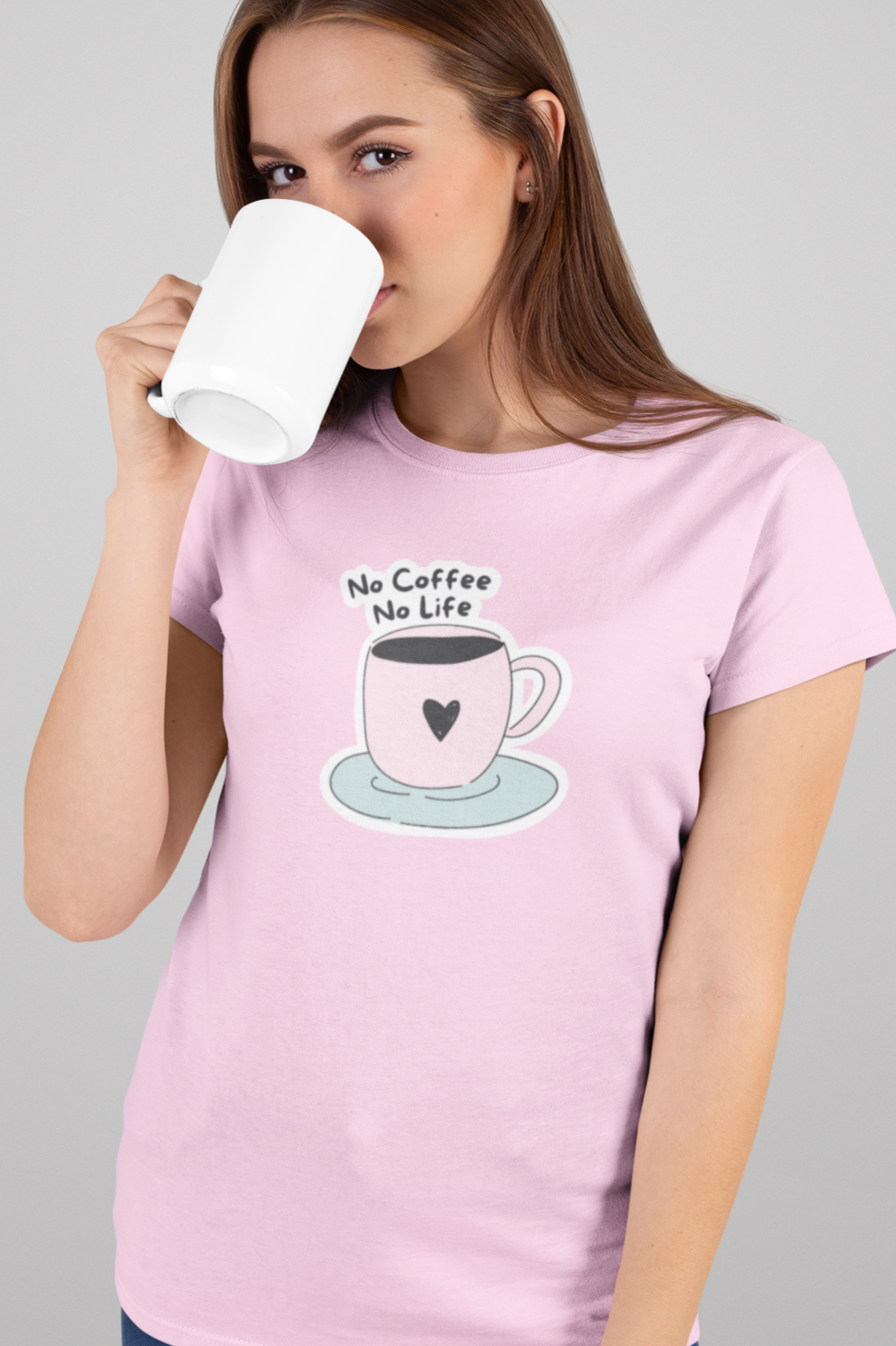 Bilkool Coffee Life Cotton Half Sleeve T-Shirt for Women