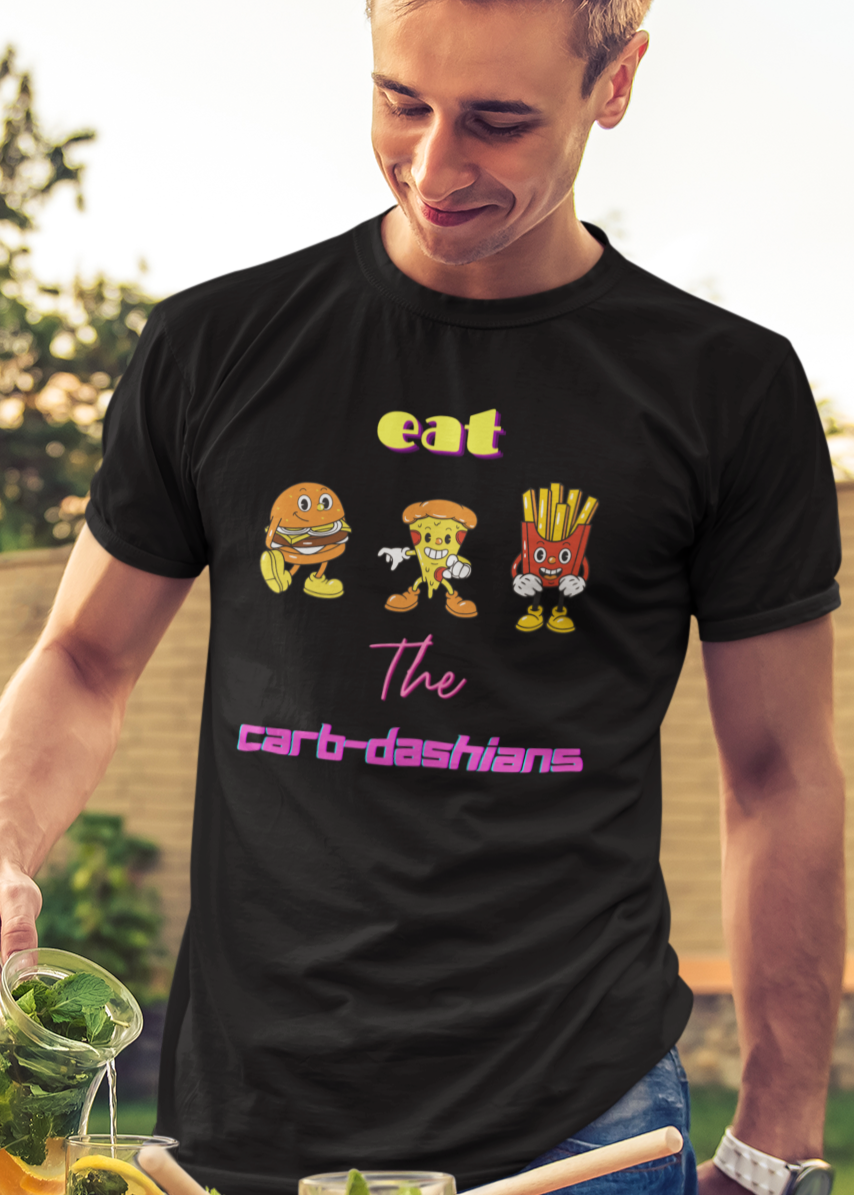 Bilkool Carb-dashians Cotton Half Sleeve T-Shirt