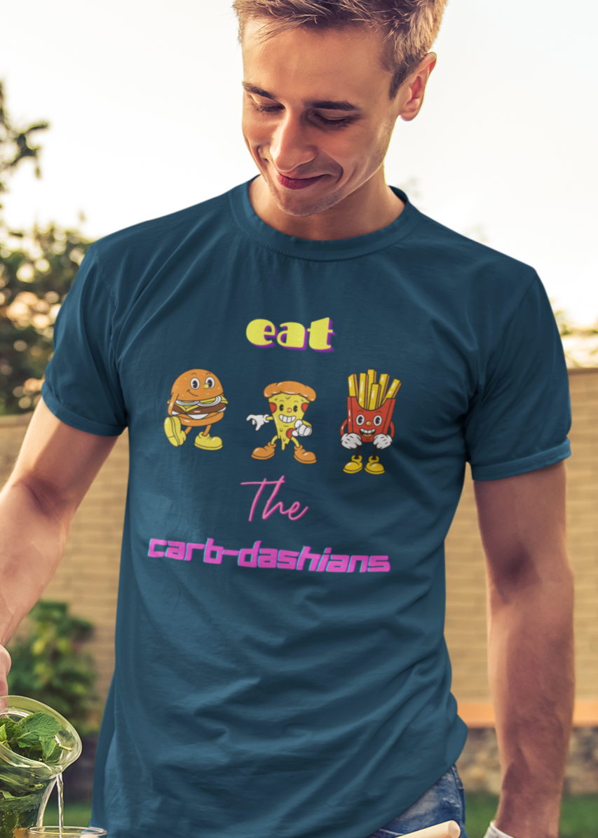 Bilkool Carb-dashians Cotton Half Sleeve T-Shirt
