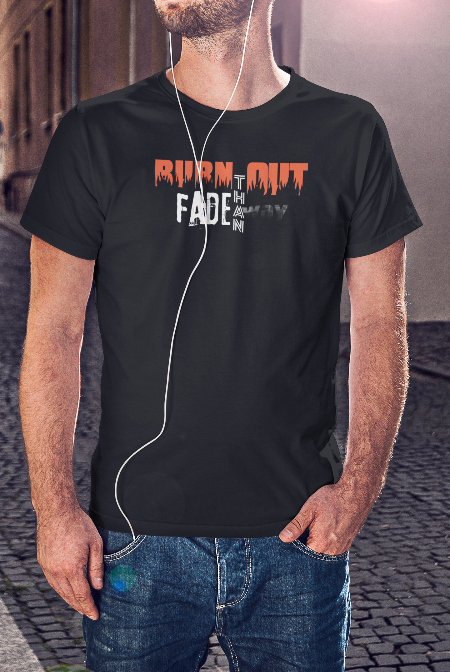 Bilkool Burn Out Cotton Half Sleeve T-Shirt