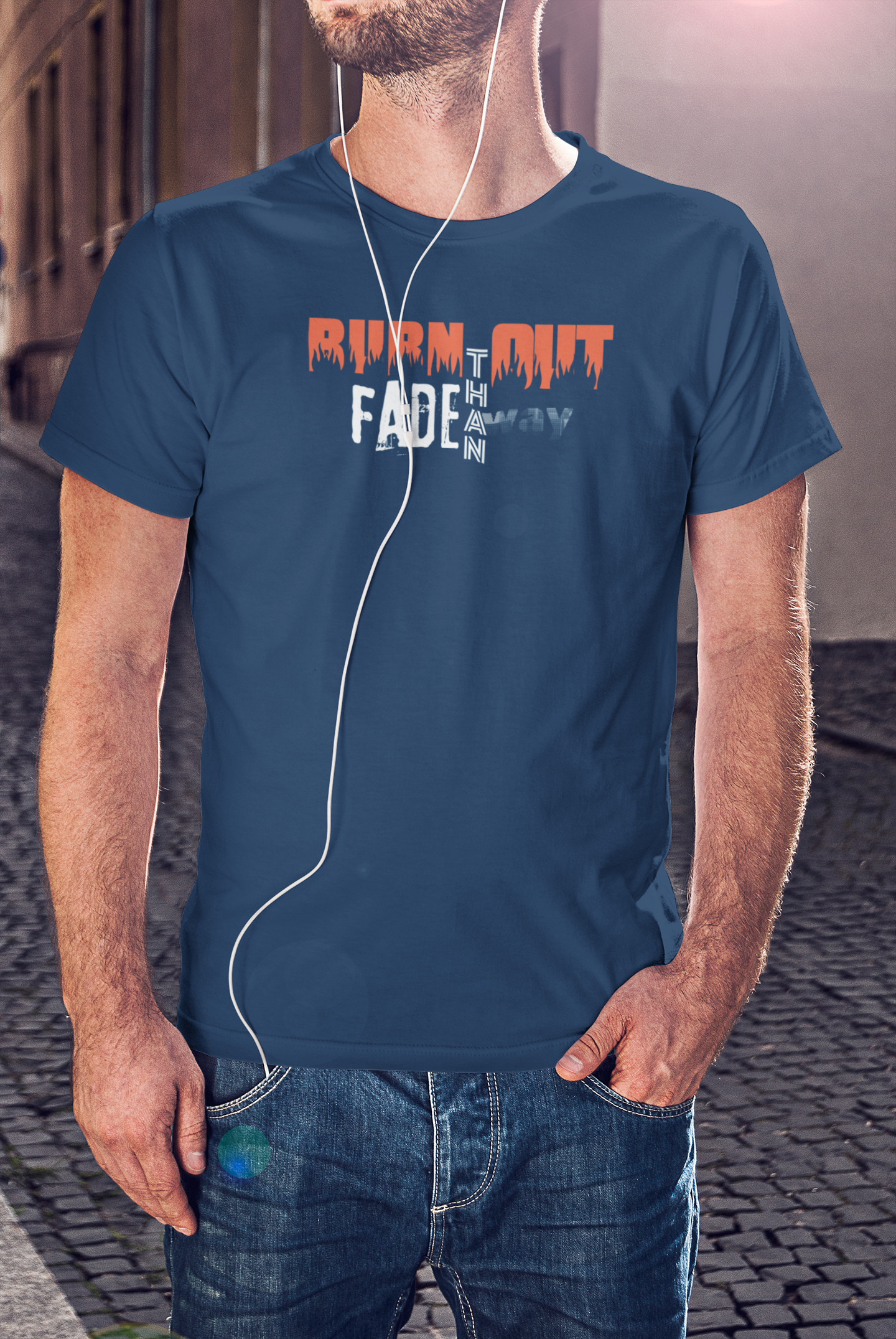 Bilkool Burn Out Cotton Half Sleeve T-Shirt