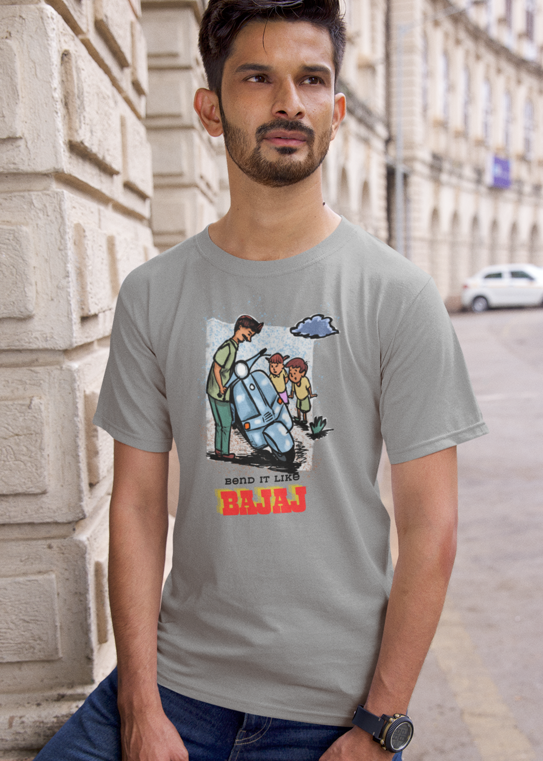 Bilkool Bend It Cotton Half Sleeve T-Shirt