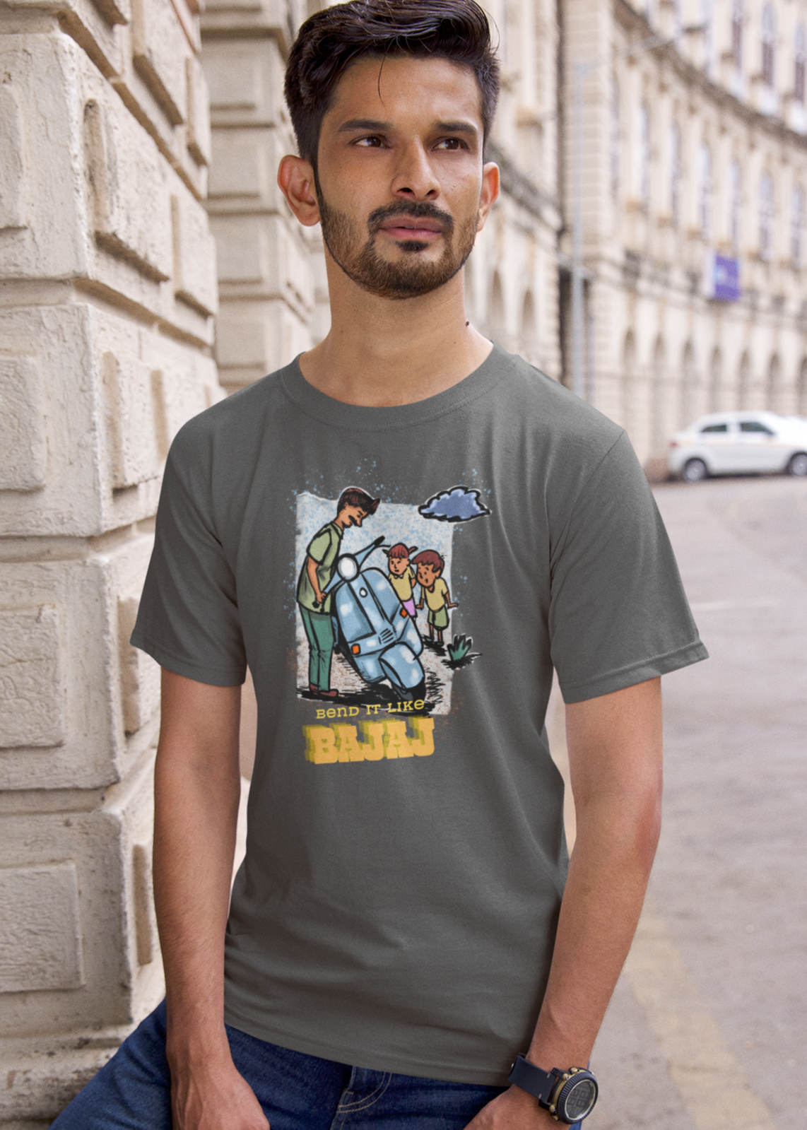 Bilkool Bend It Cotton Half Sleeve T-Shirt