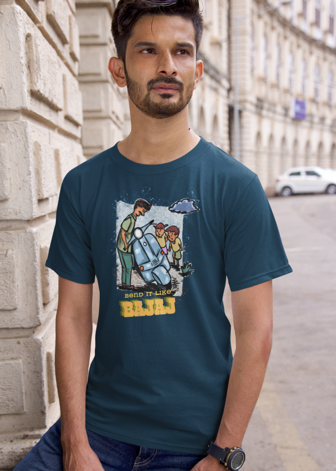 Bilkool Bend It Cotton Half Sleeve T-Shirt