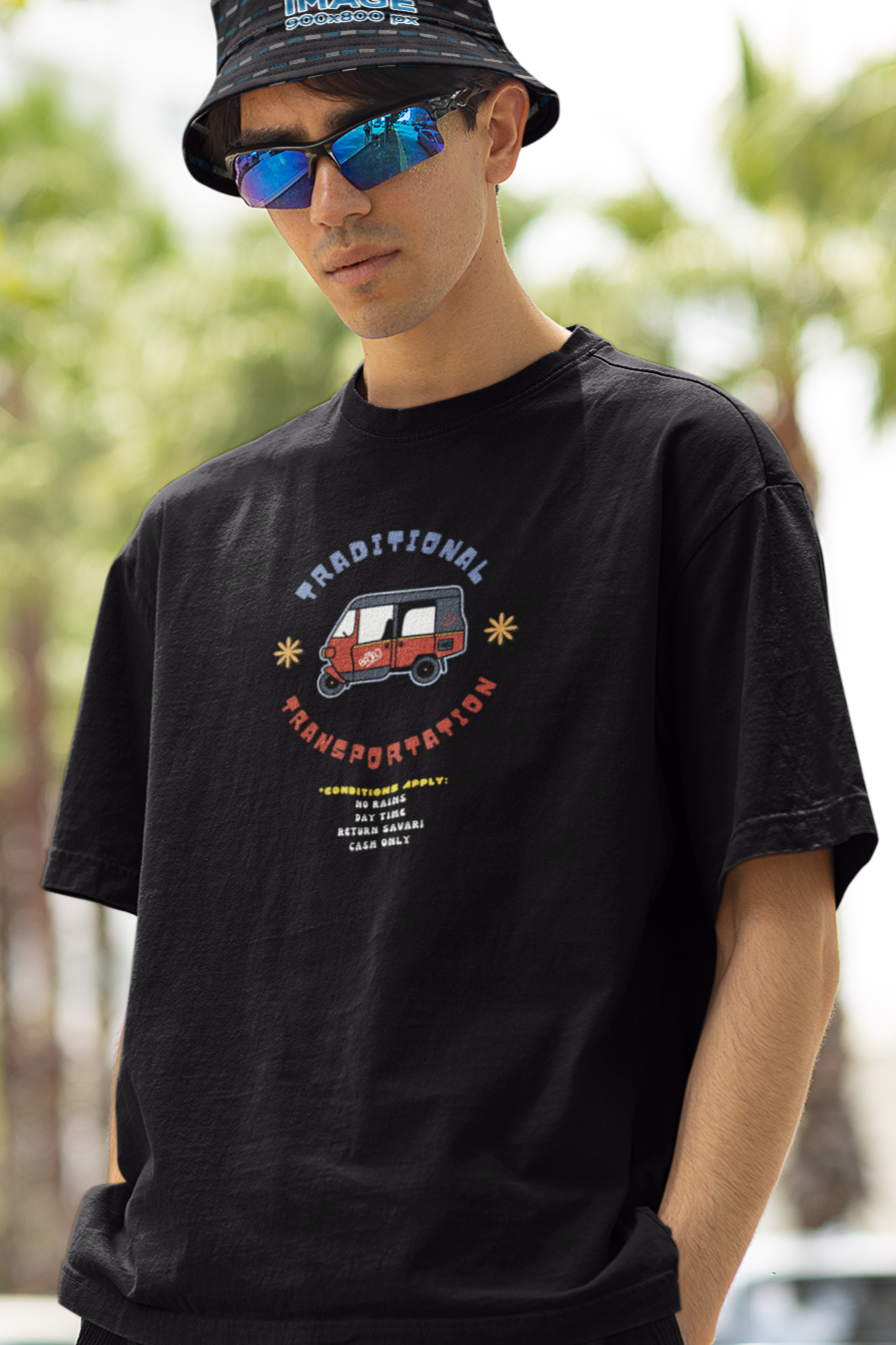 Bilkool Staple Ride Oversized T-Shirts