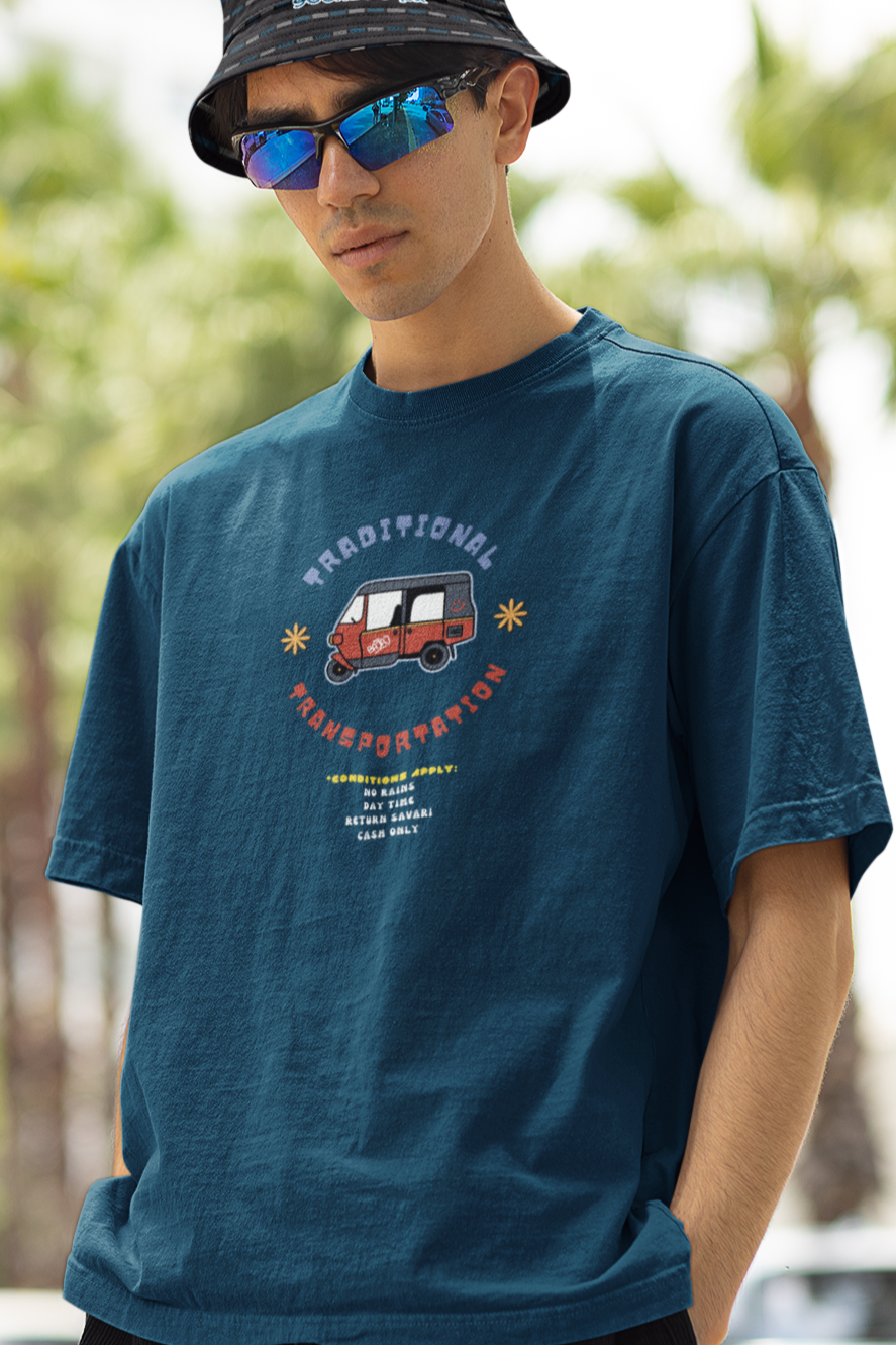 Bilkool Staple Ride Oversized T-Shirts