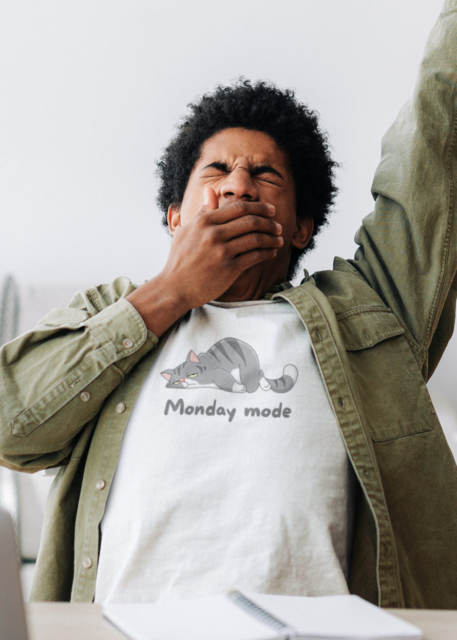 Bilkool Monday Mode Cotton Half Sleeve T- Shirt