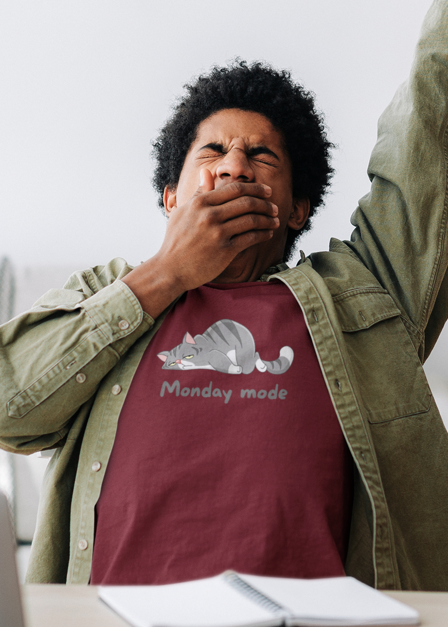 Bilkool Monday Mode Cotton Half Sleeve T- Shirt