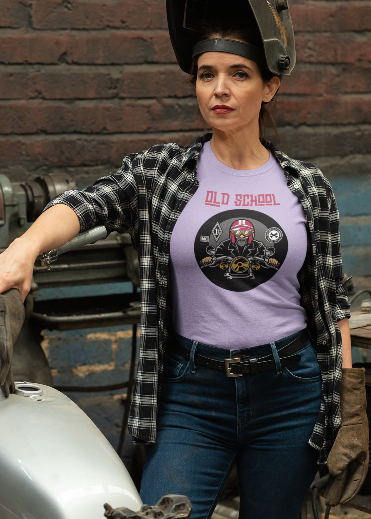 Bilkool Old School Biker Cotton T-shirt