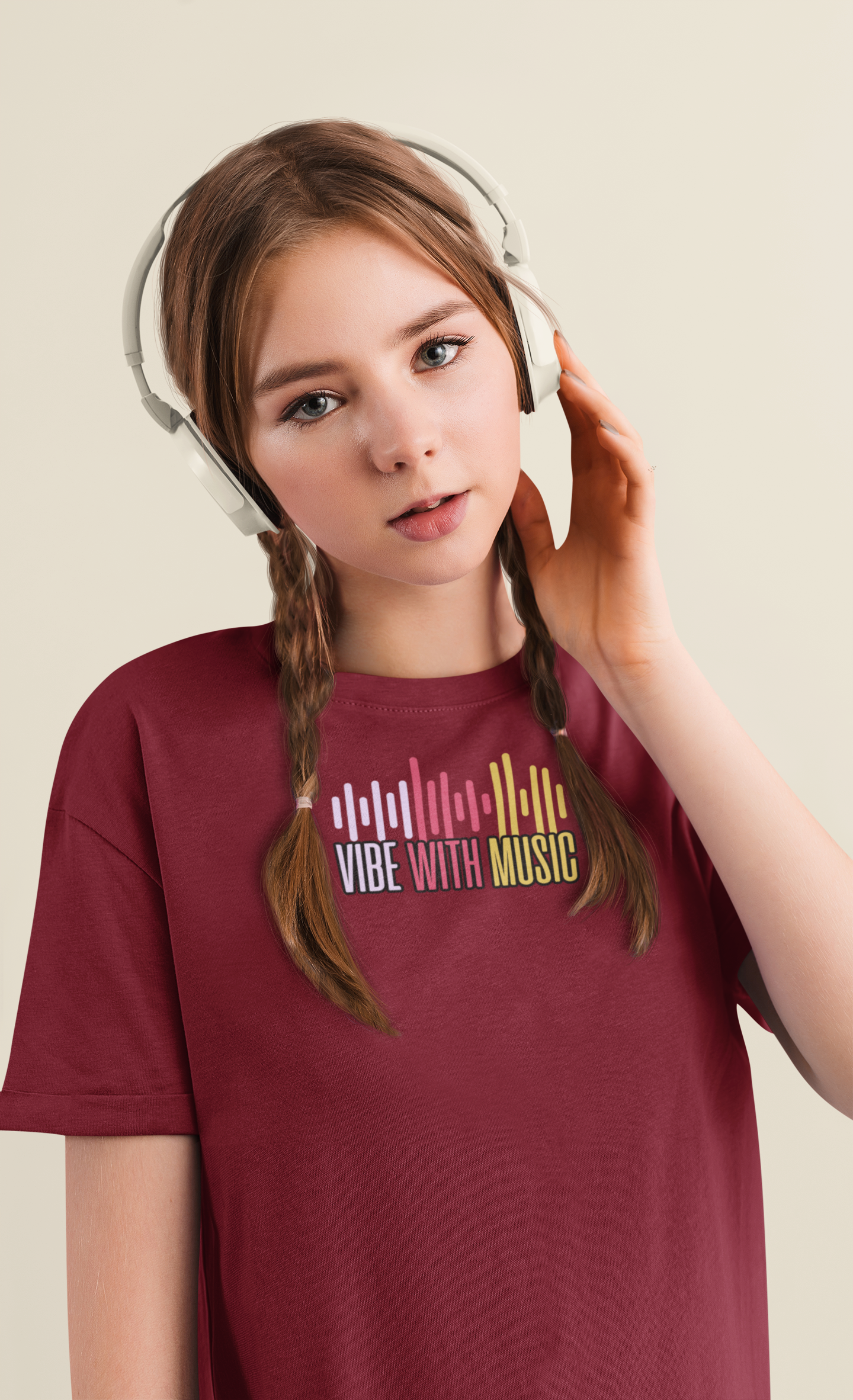 Bilkool Vibe With Music Cotton Half Sleeve T-Shirt