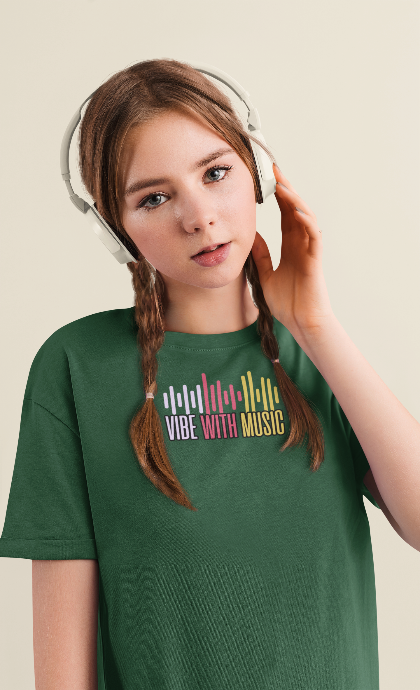 Bilkool Vibe With Music Cotton Half Sleeve T-Shirt
