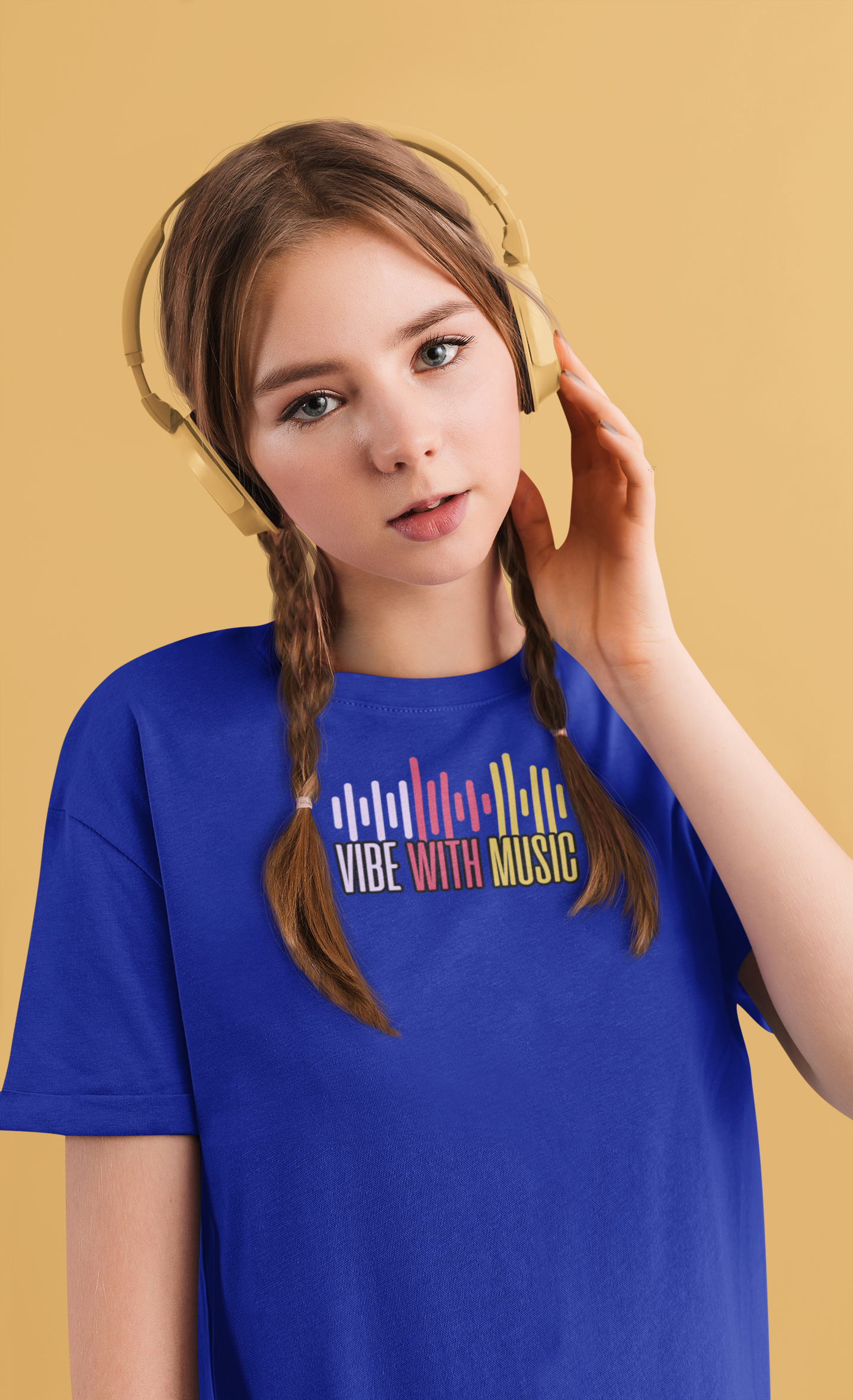 Bilkool Vibe With Music Cotton Half Sleeve T-Shirt