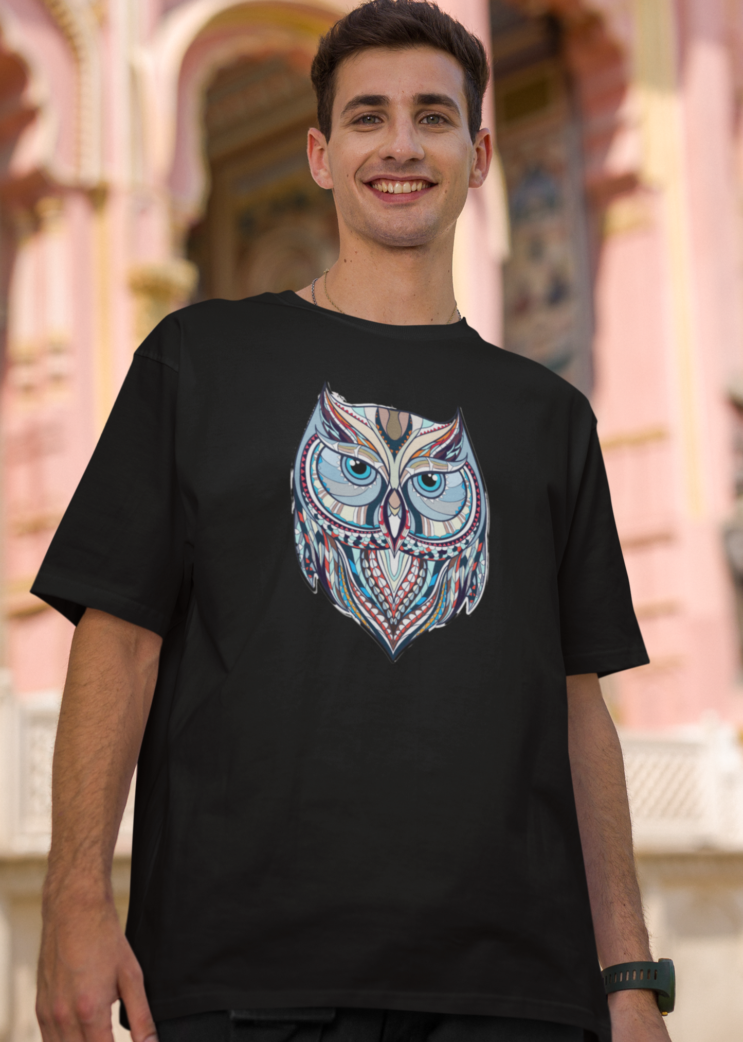 Bilkool Baba Ullu Oversized T-Shirt