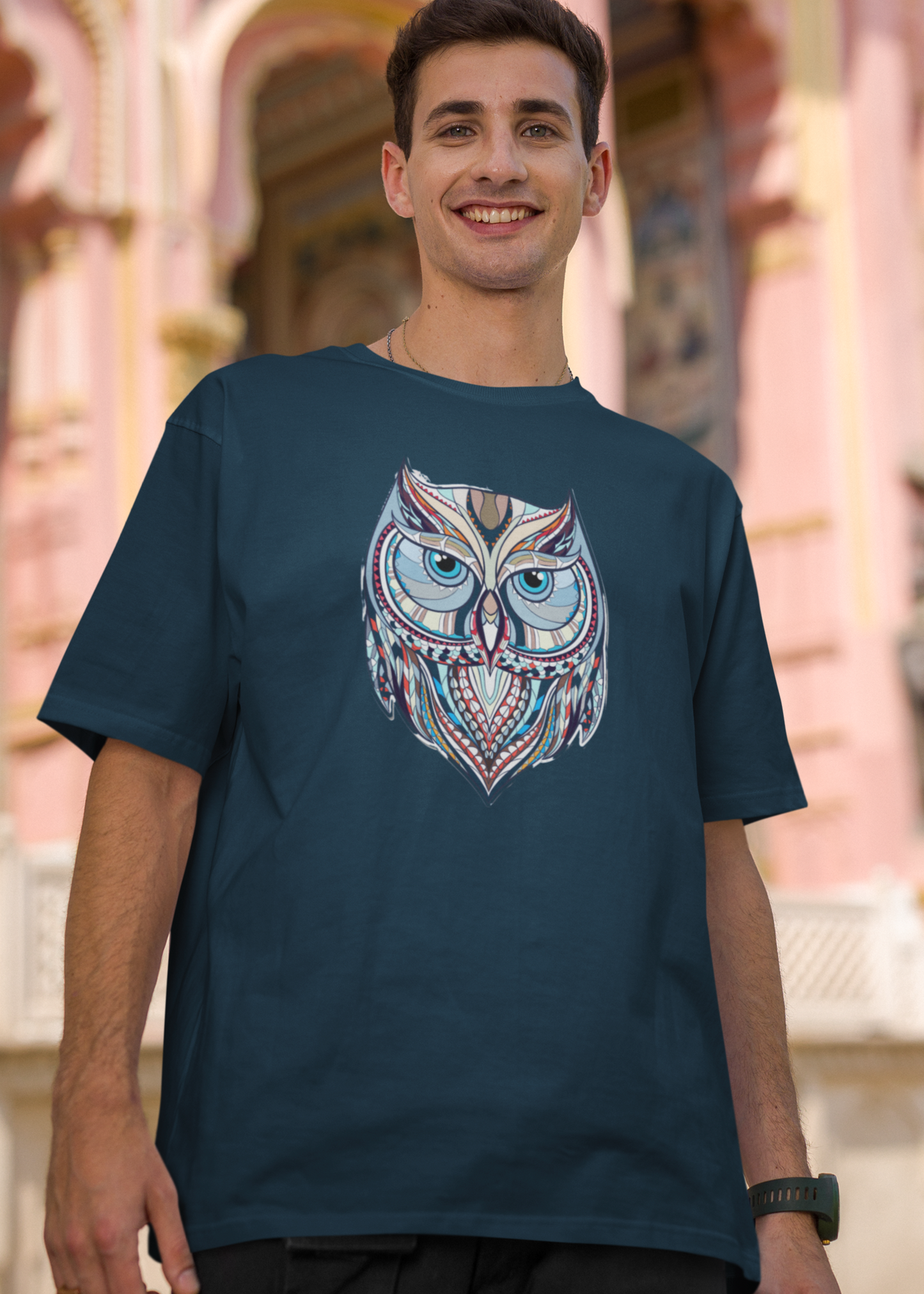 Bilkool Baba Ullu Oversized T-Shirt