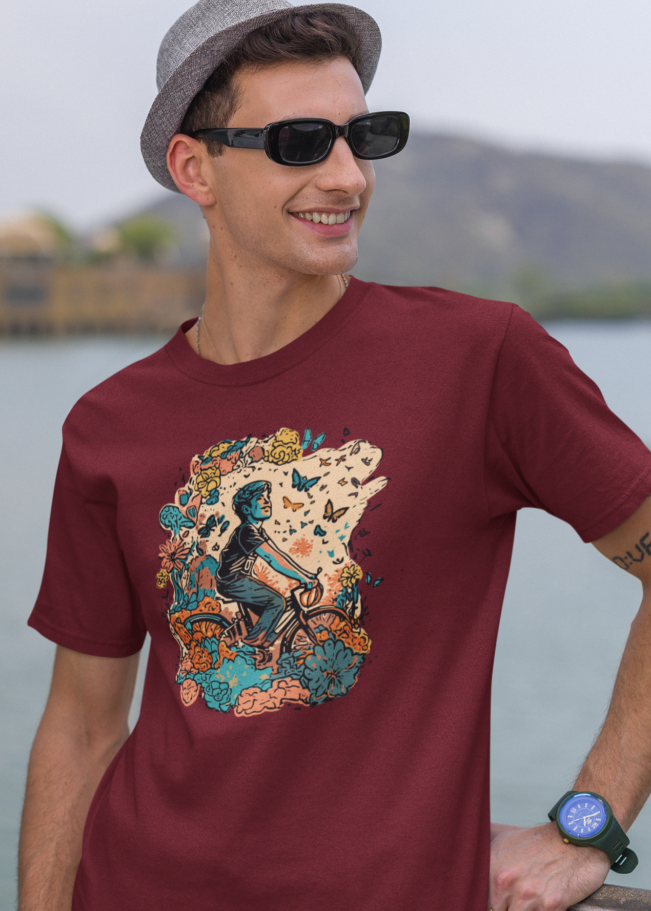 Bilkool Happy Place Cotton T shirt
