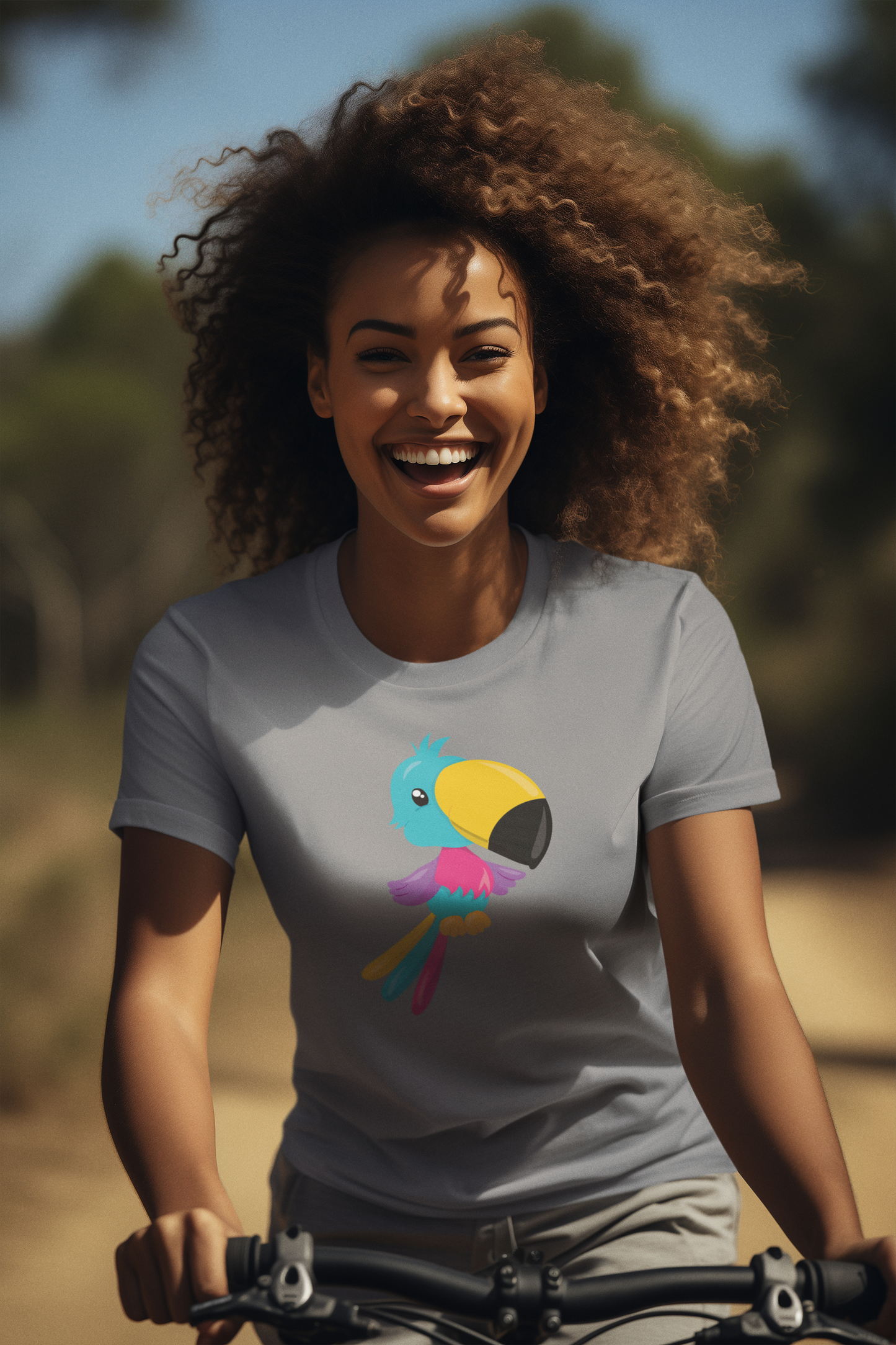 Bilkool Tropical Tota Cotton Half Sleeve T-Shirt