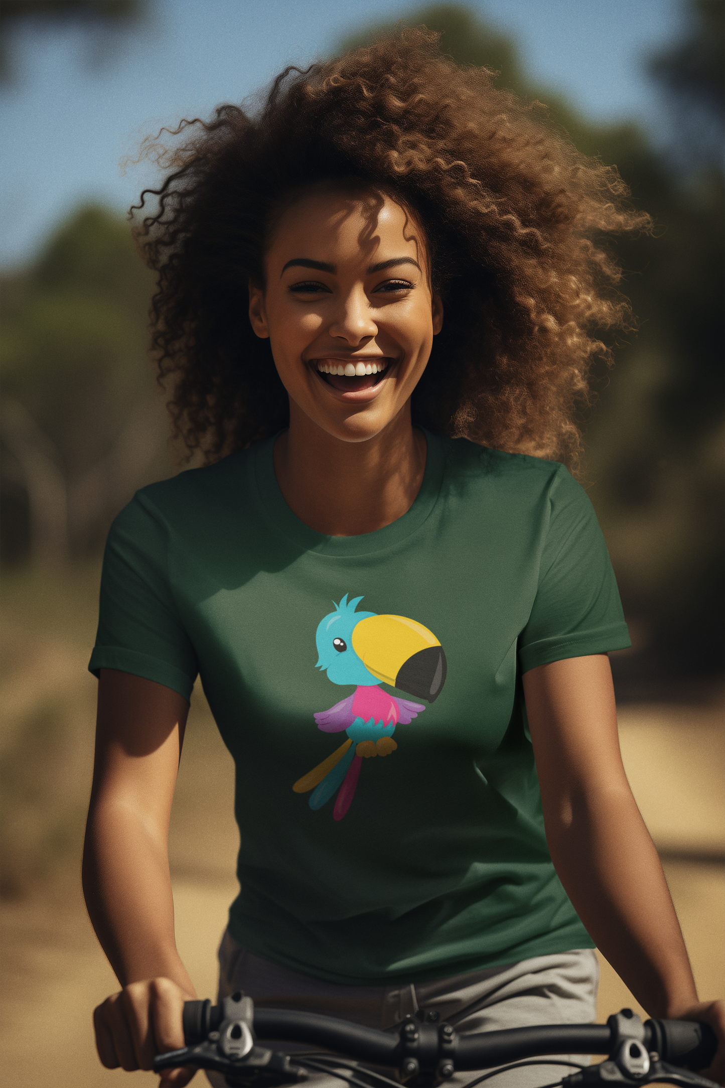 Bilkool Tropical Tota Cotton Half Sleeve T-Shirt