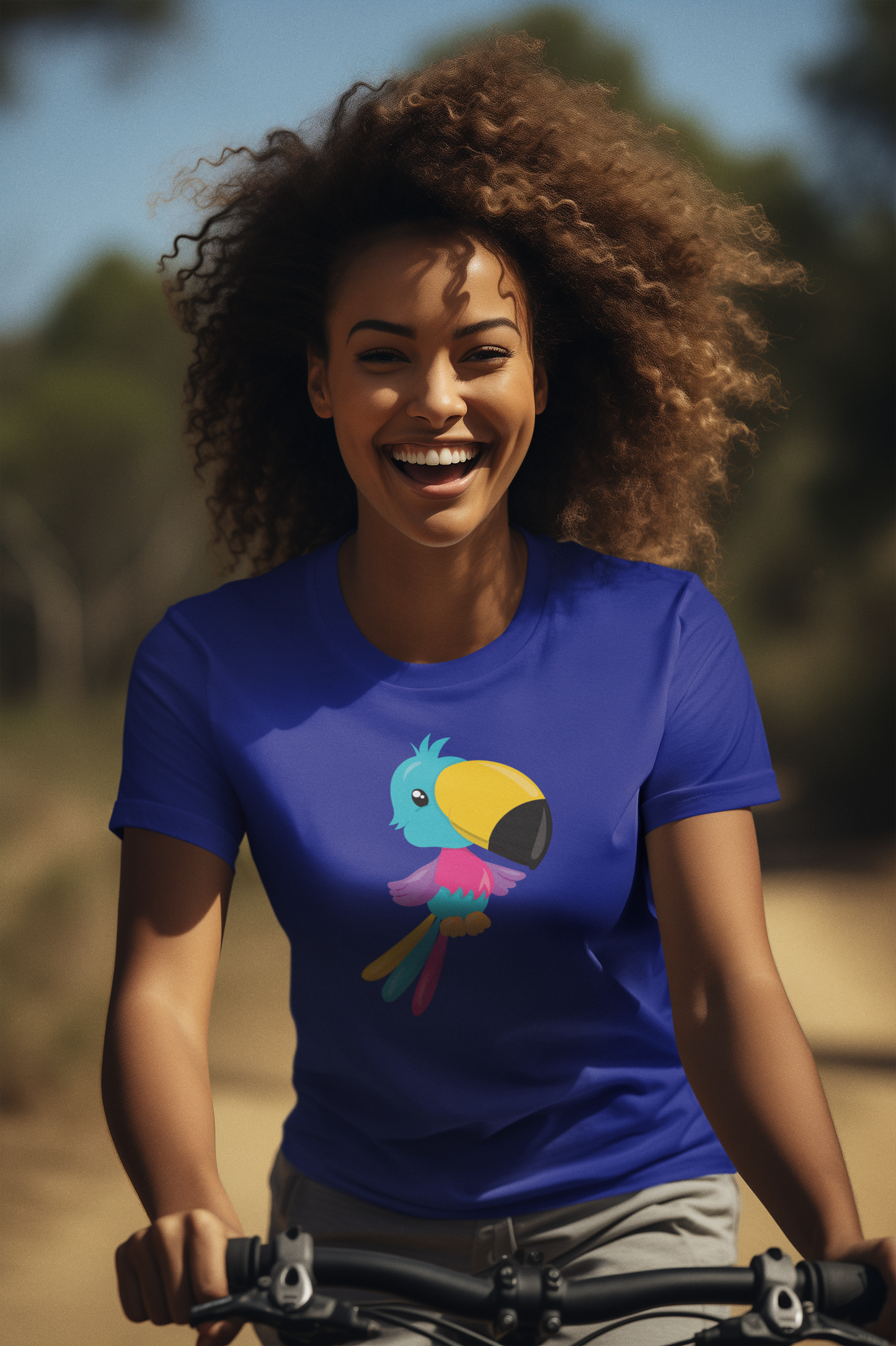 Bilkool Tropical Tota Cotton Half Sleeve T-Shirt