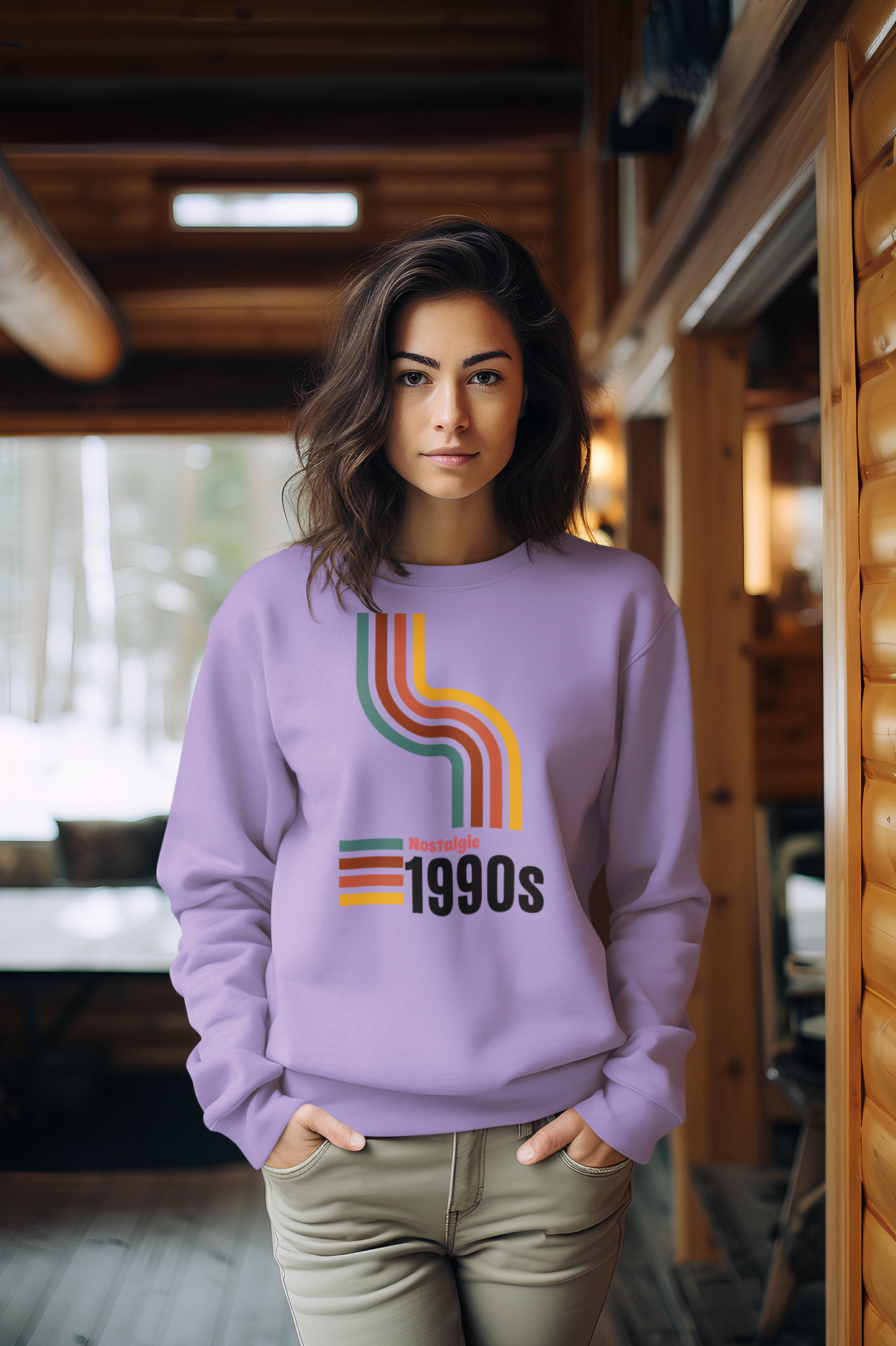 Bilkool Nostalgic 1990s Cotton Sweatshirt