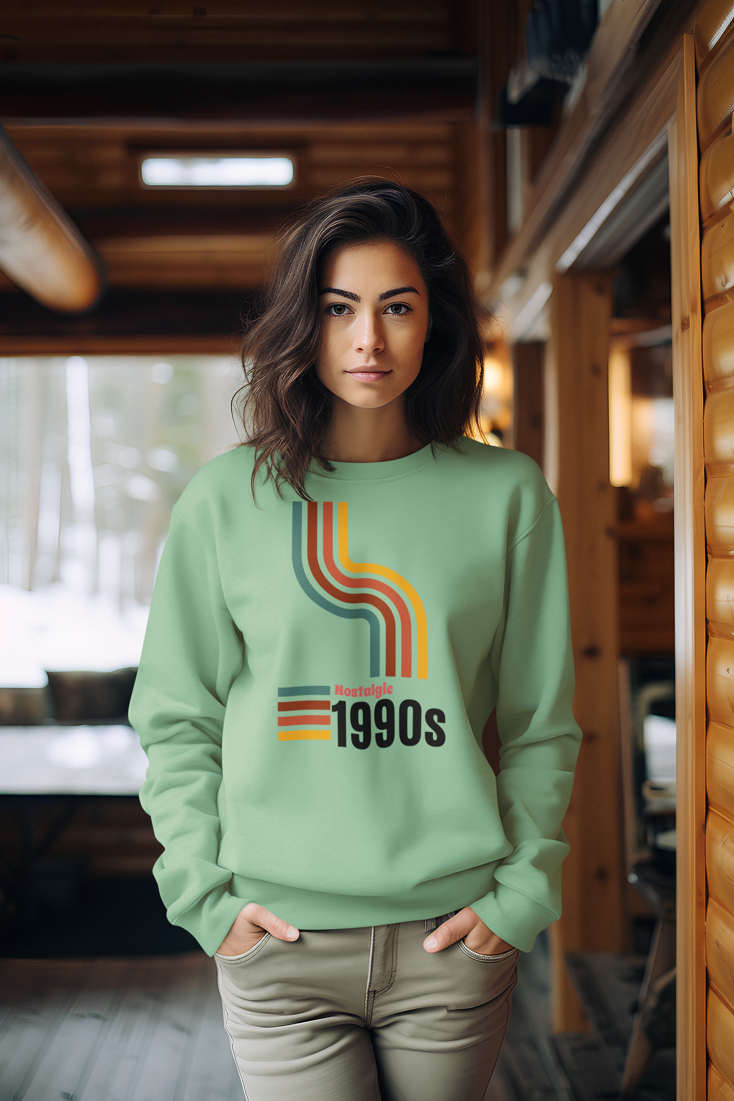 Bilkool Nostalgic 1990s Cotton Sweatshirt