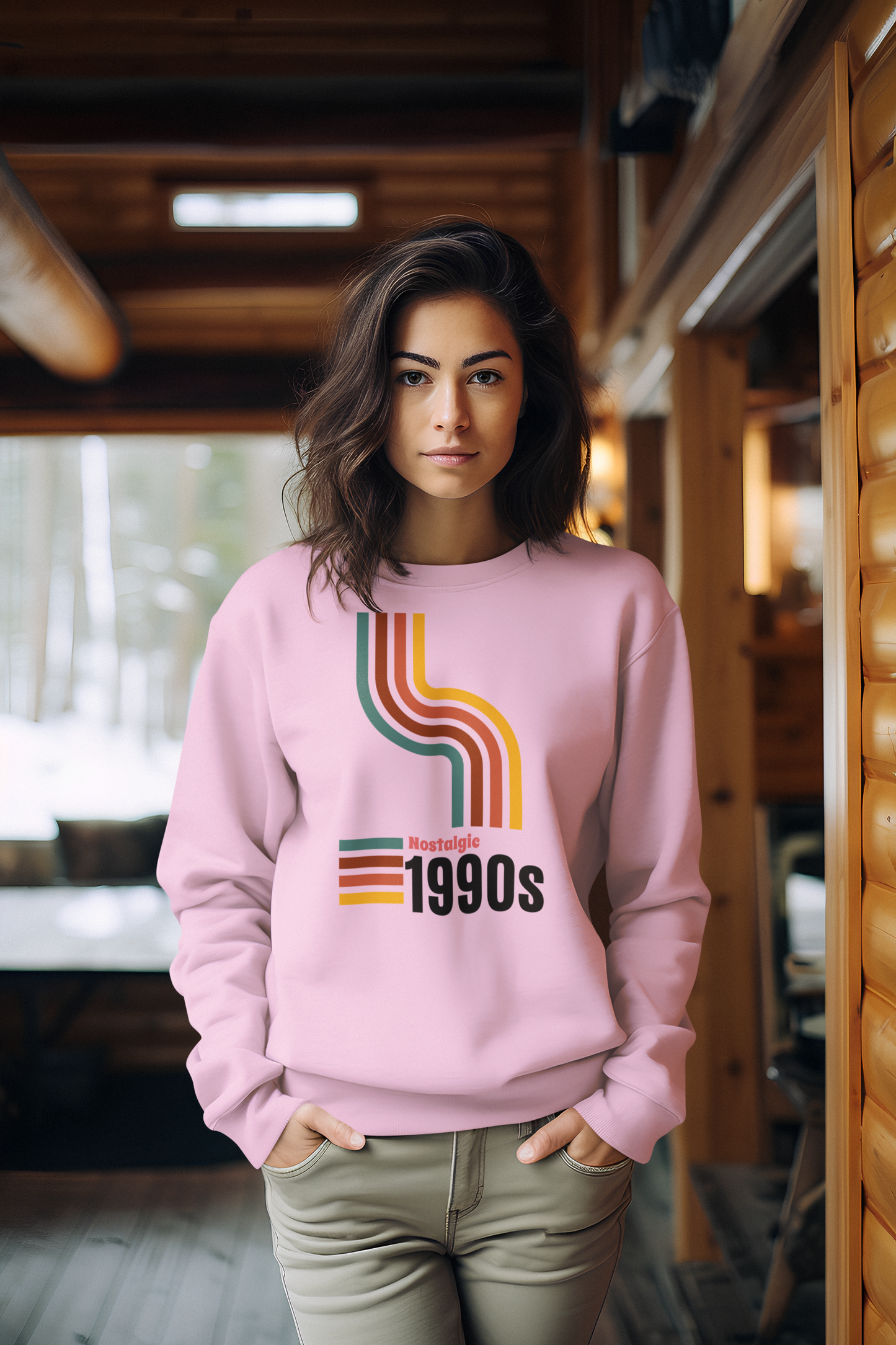 Bilkool Nostalgic 1990s Cotton Sweatshirt