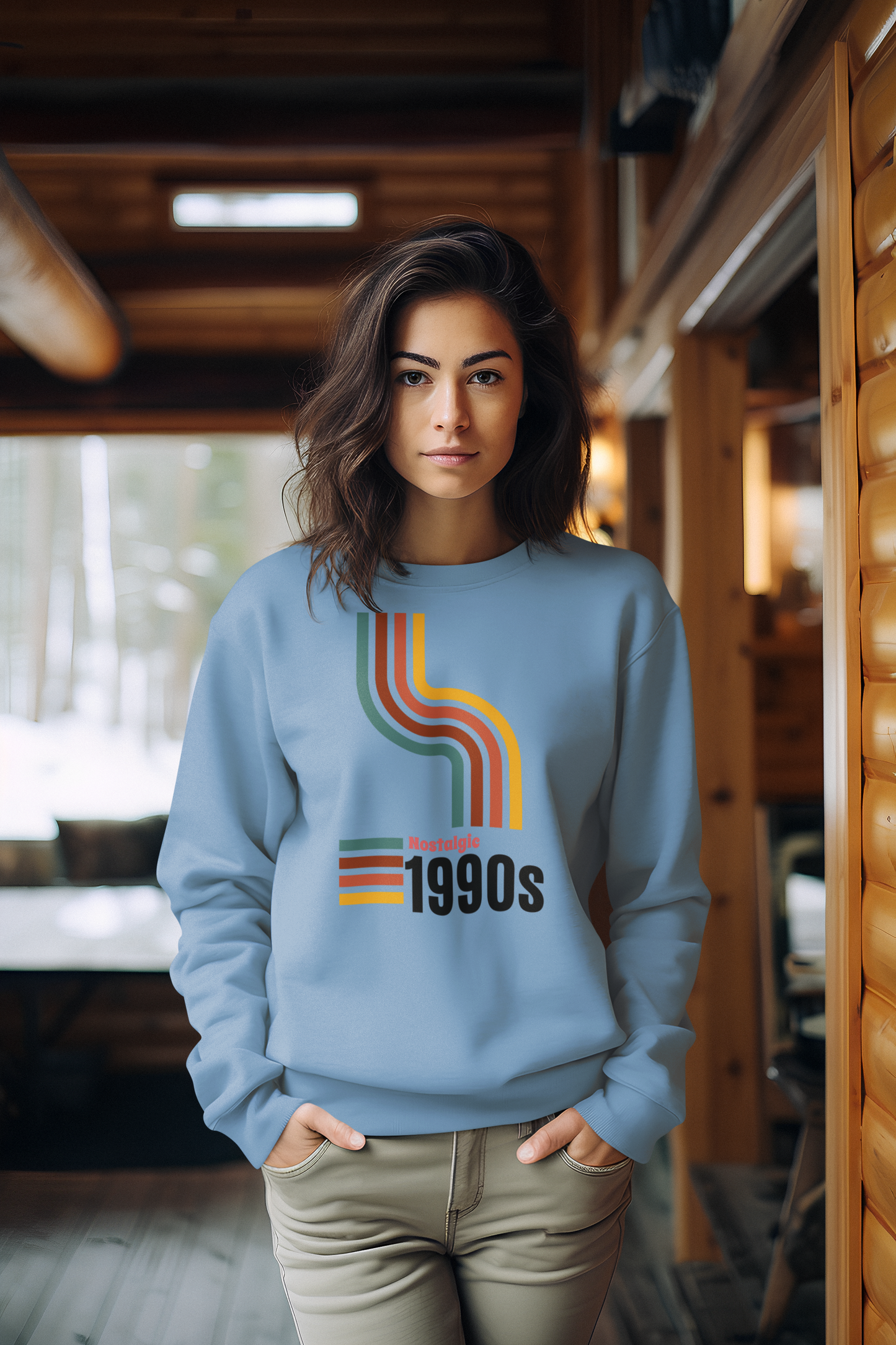 Bilkool Nostalgic 1990s Cotton Sweatshirt