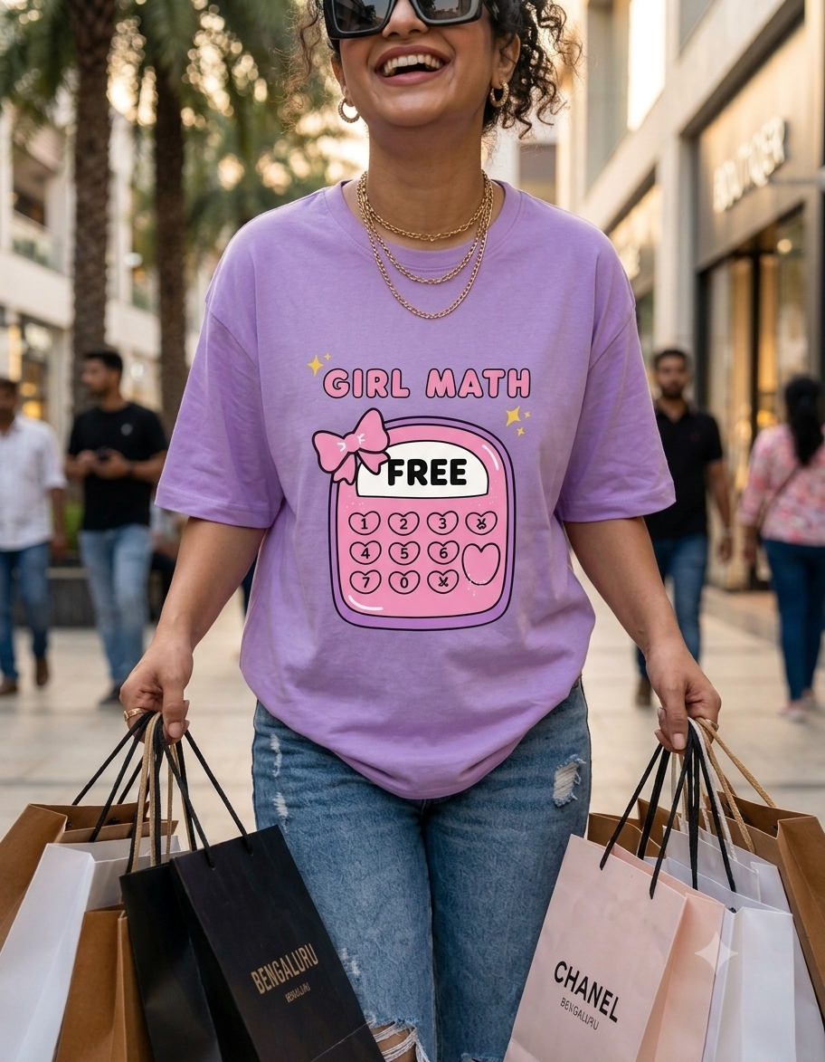 Girl Math Half Sleeve T-shirt