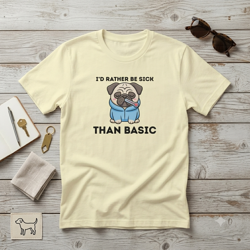 Rather Be Sick Than Basic Half sleeve T-shirt